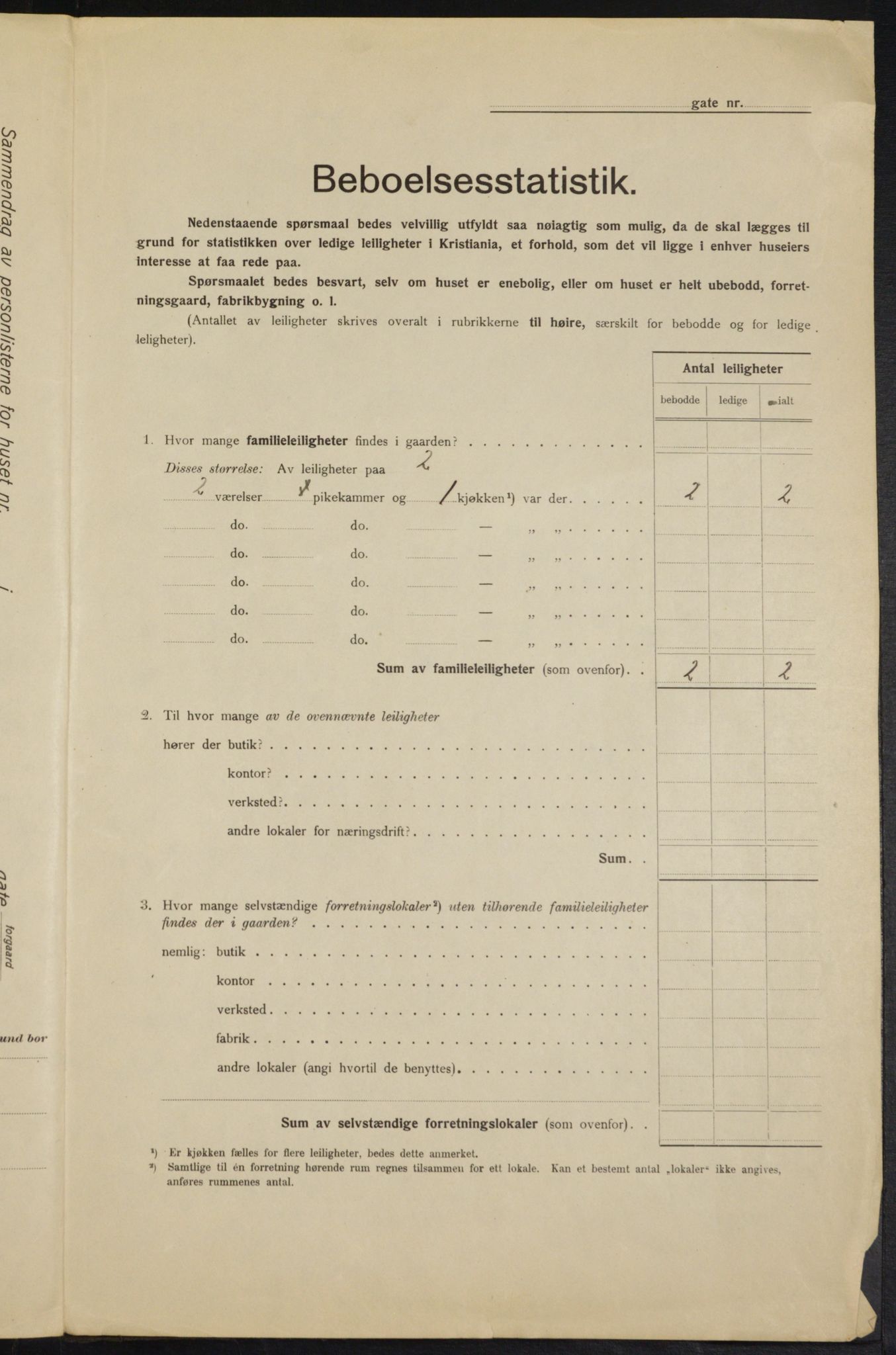 OBA, Municipal Census 1915 for Kristiania, 1915, p. 31155