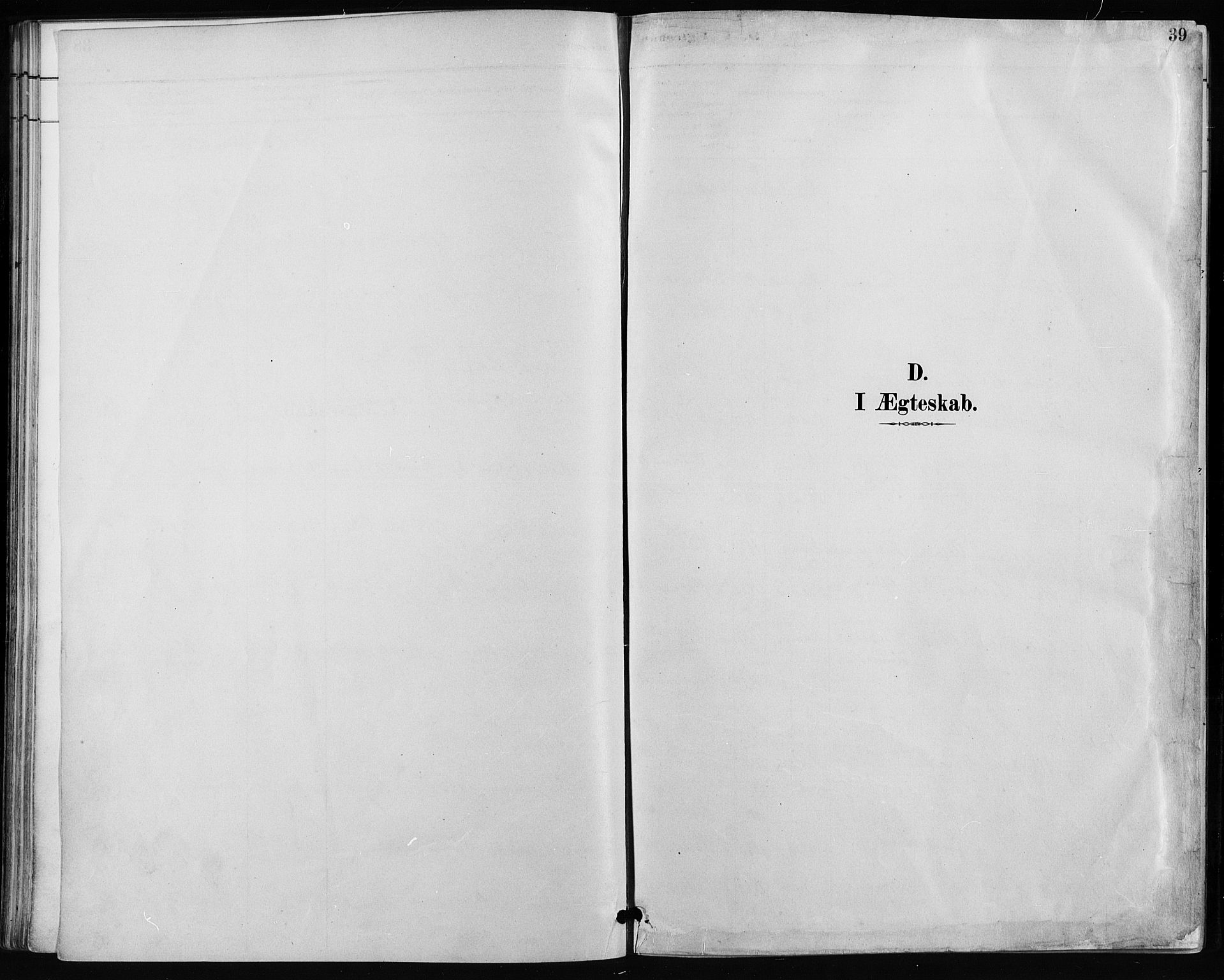 Kampen prestekontor Kirkebøker, SAO/A-10853/F/Fa/L0004: Parish register (official) no. I 4, 1885-1892, p. 39