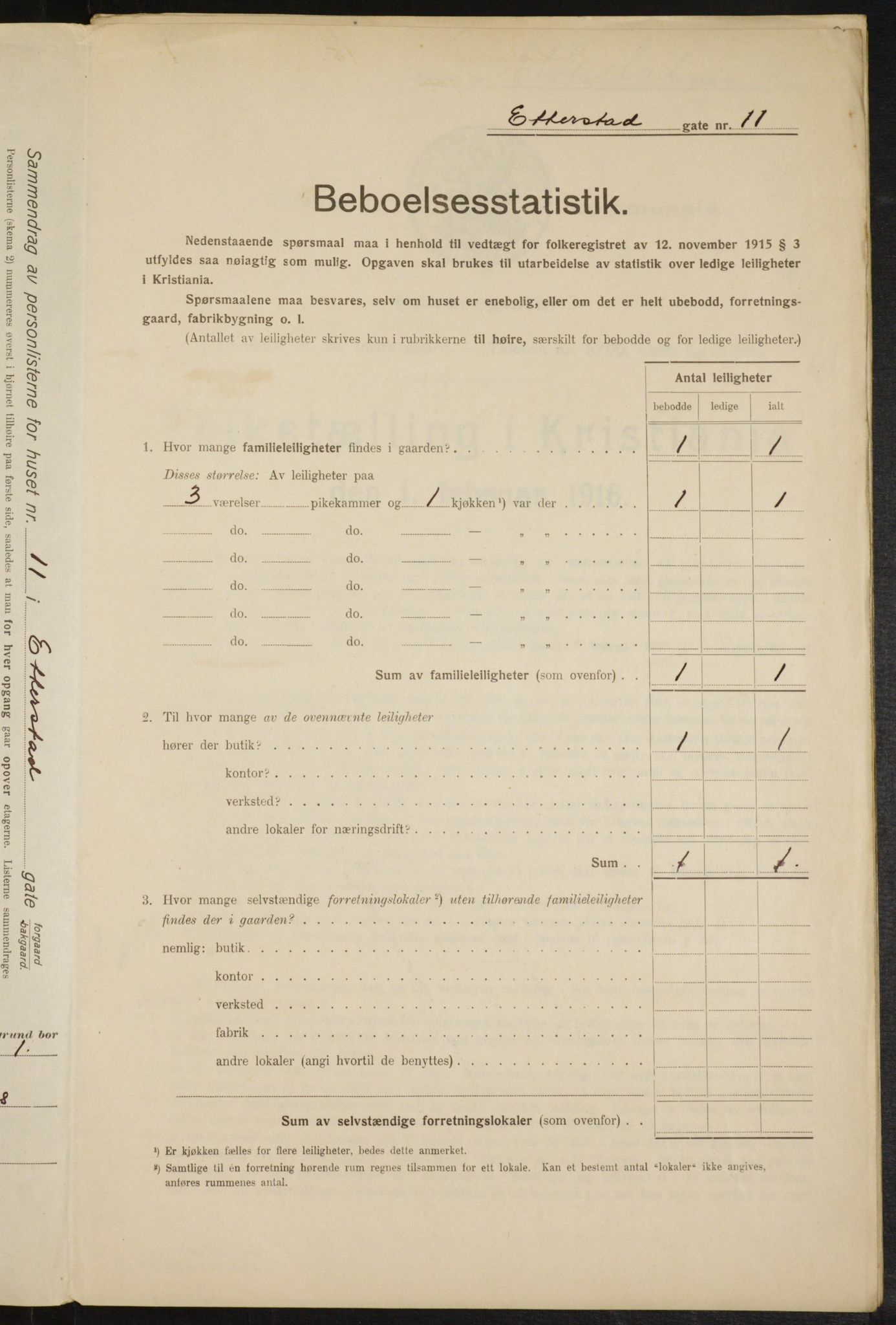 OBA, Municipal Census 1916 for Kristiania, 1916, p. 22748