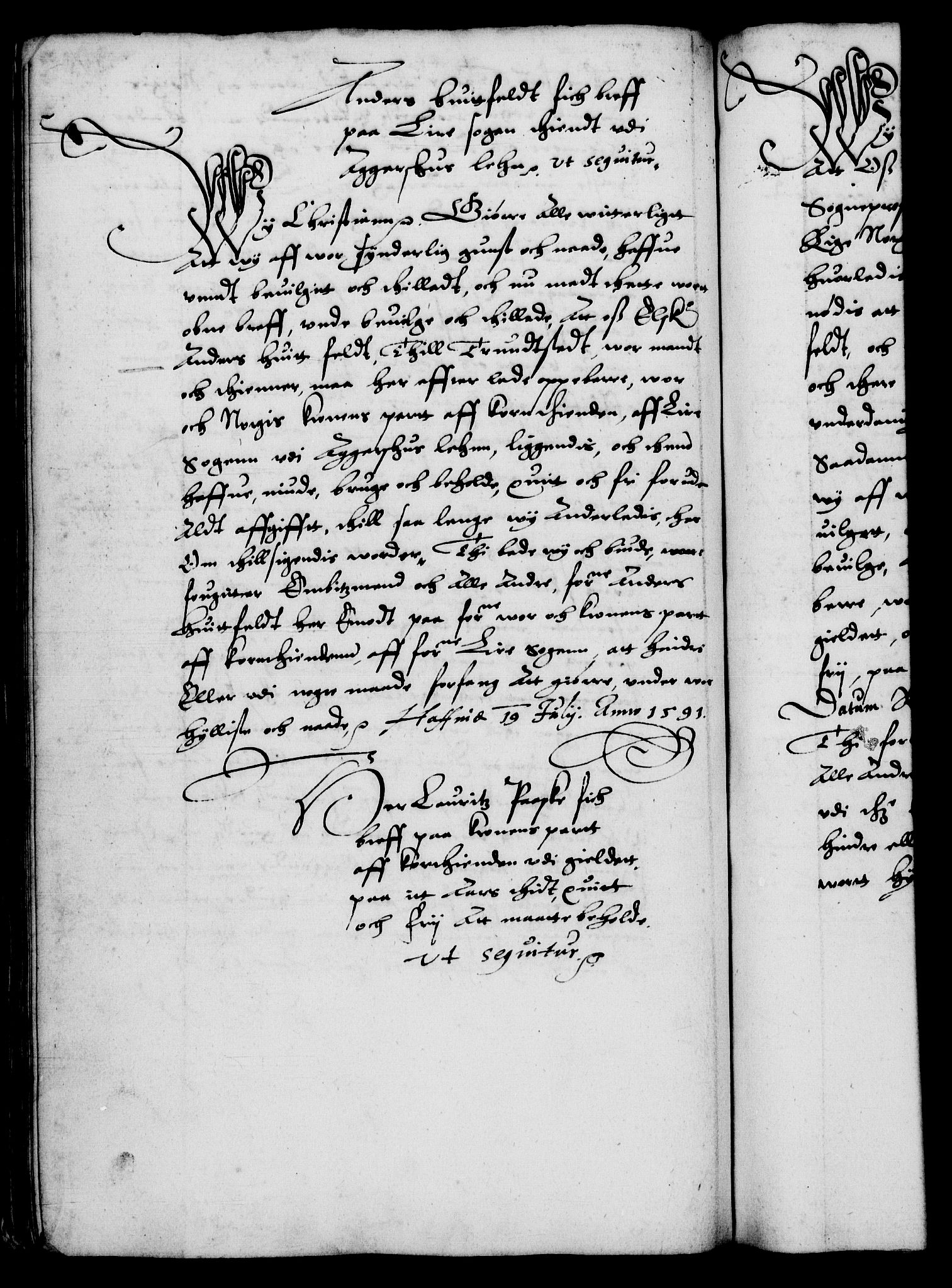 Danske Kanselli 1572-1799, AV/RA-EA-3023/F/Fc/Fca/Fcaa/L0002: Norske registre (mikrofilm), 1588-1596, p. 119b