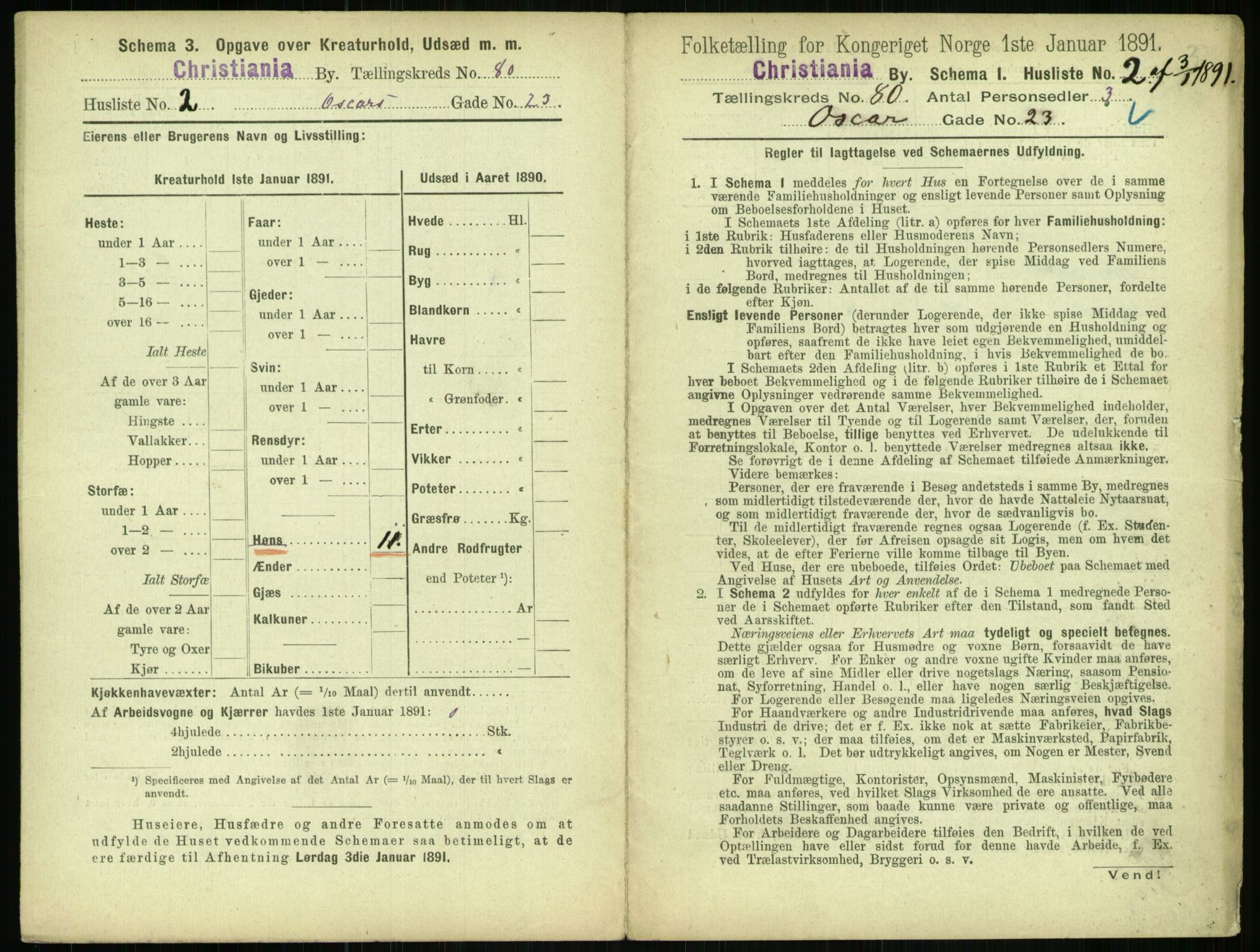 RA, 1891 census for 0301 Kristiania, 1891, p. 41247