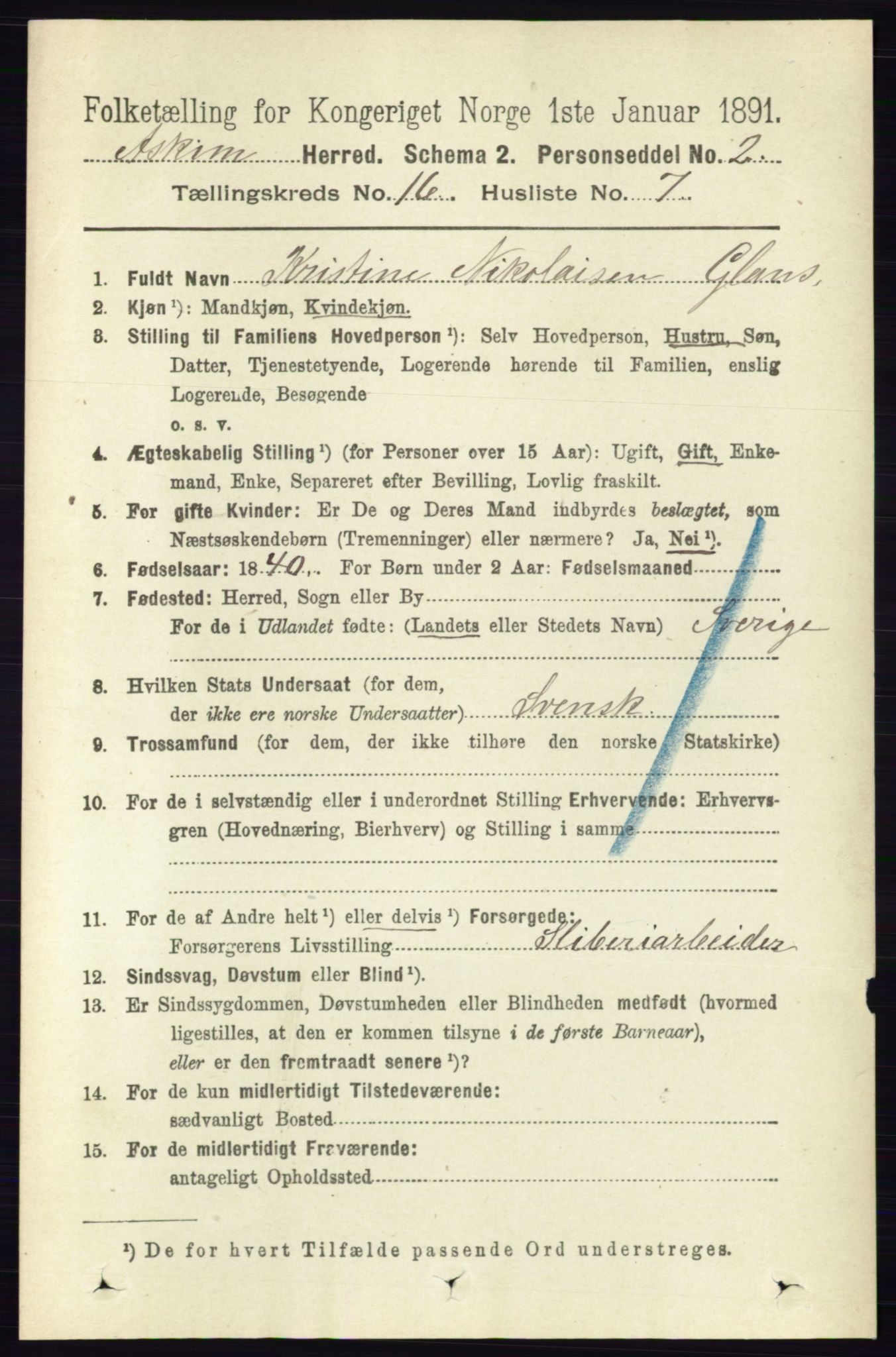 RA, 1891 census for 0124 Askim, 1891, p. 2670