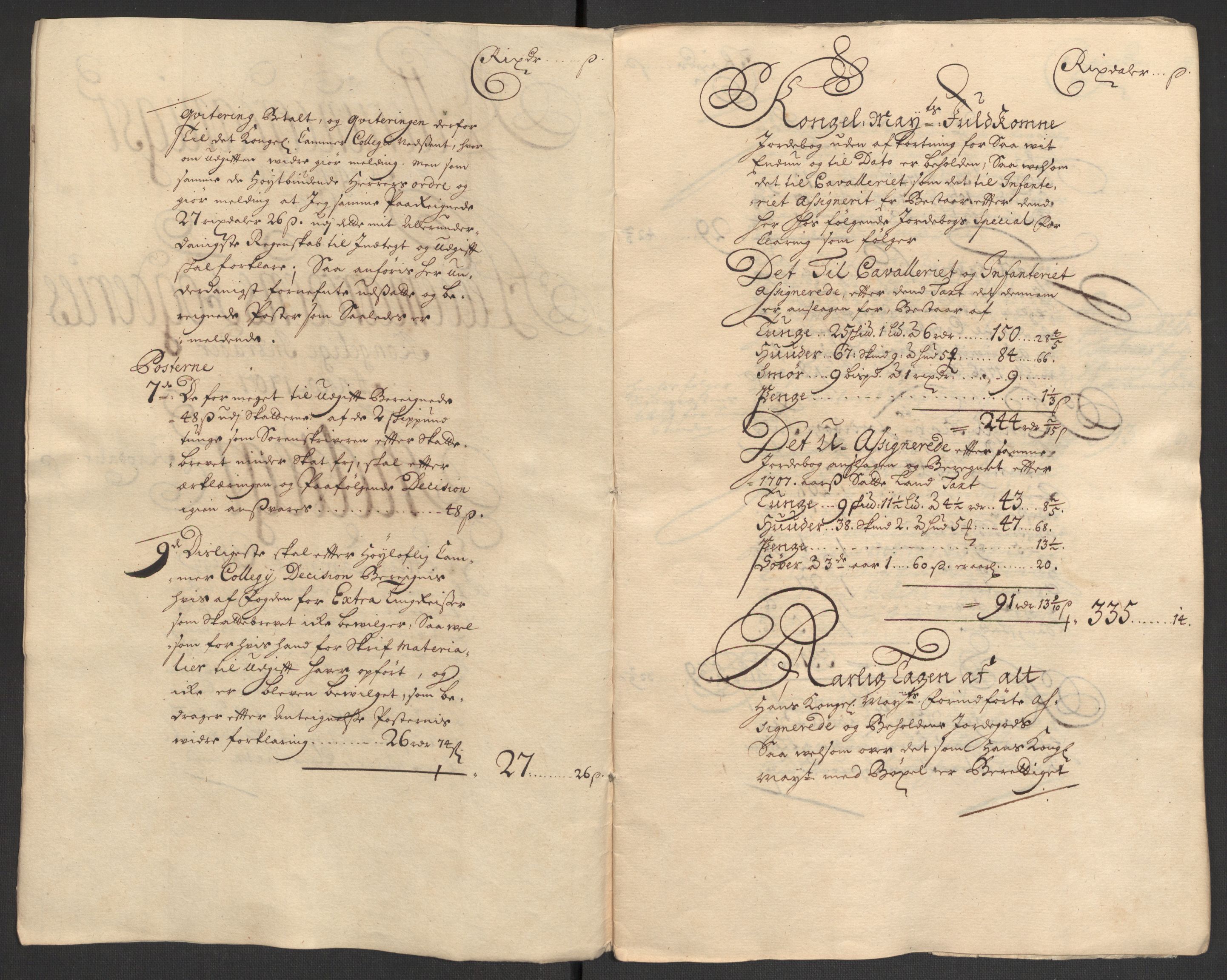 Rentekammeret inntil 1814, Reviderte regnskaper, Fogderegnskap, AV/RA-EA-4092/R16/L1043: Fogderegnskap Hedmark, 1706-1707, p. 291