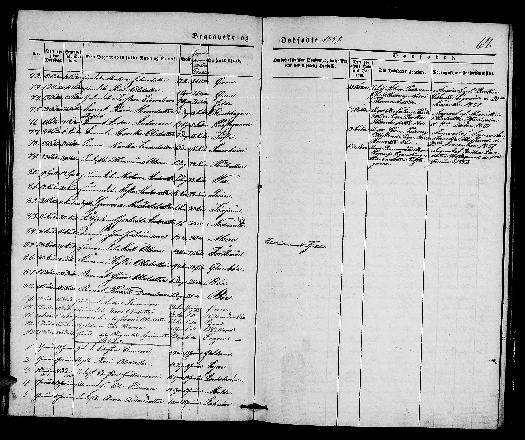 Lærdal sokneprestembete, SAB/A-81201: Parish register (official) no. A 9, 1835-1857, p. 64