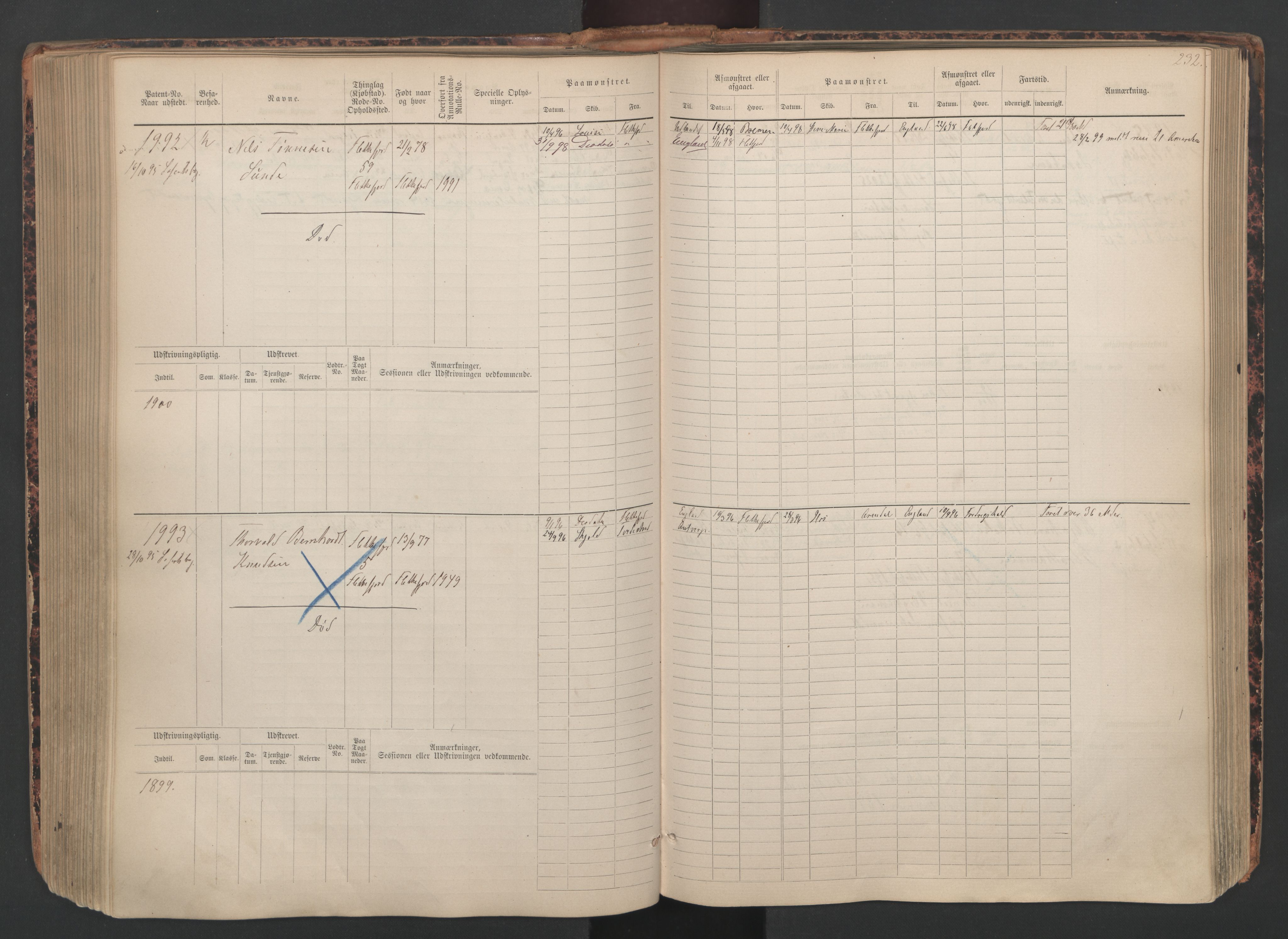 Flekkefjord mønstringskrets, SAK/2031-0018/F/Fb/L0010: Hovedrulle nr 1534-2329, Æ-7, 1884-1948, p. 234