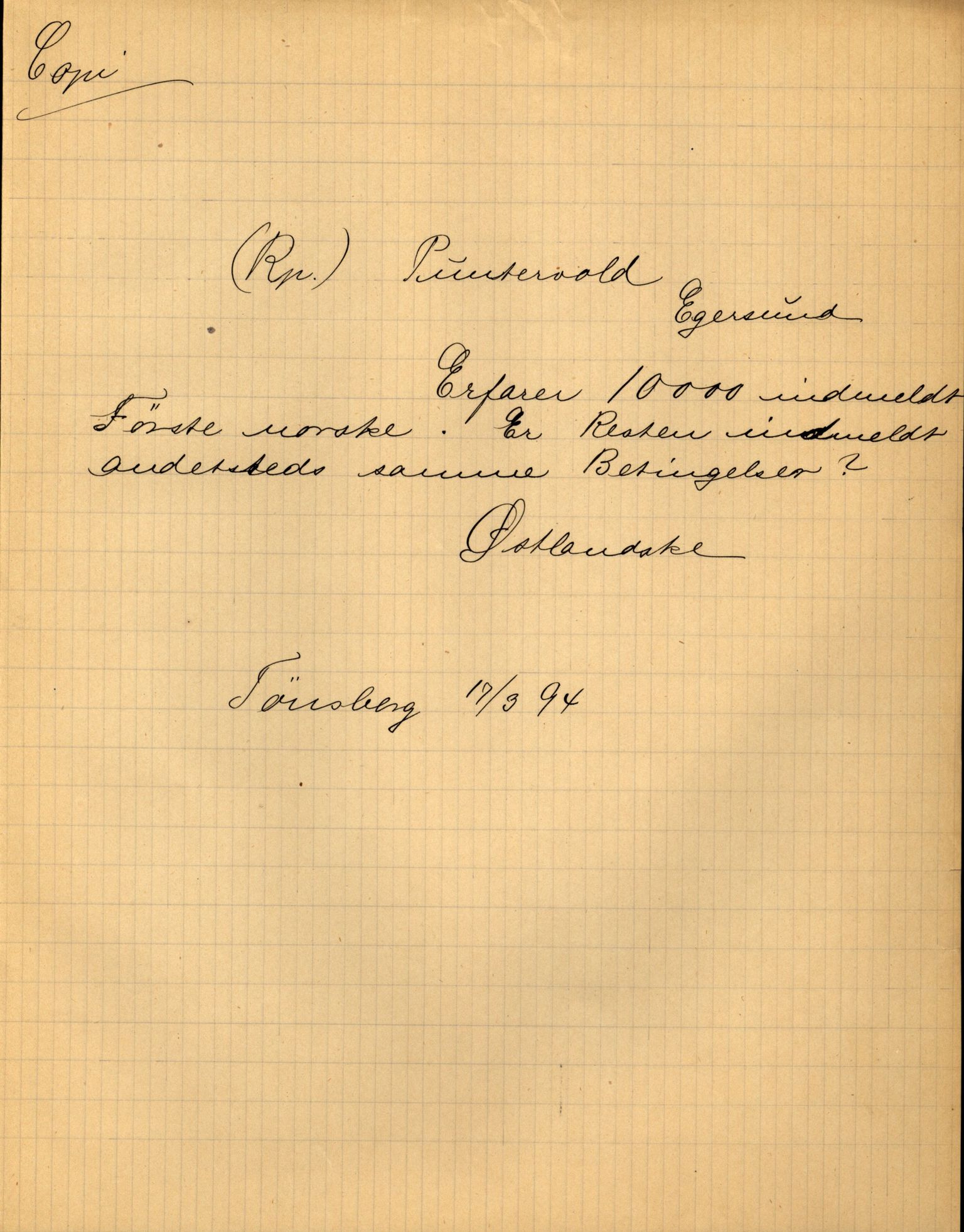 Pa 63 - Østlandske skibsassuranceforening, VEMU/A-1079/G/Ga/L0030/0008: Havaridokumenter / Skjoldmoen, Dalerne, Union, 1894, p. 56