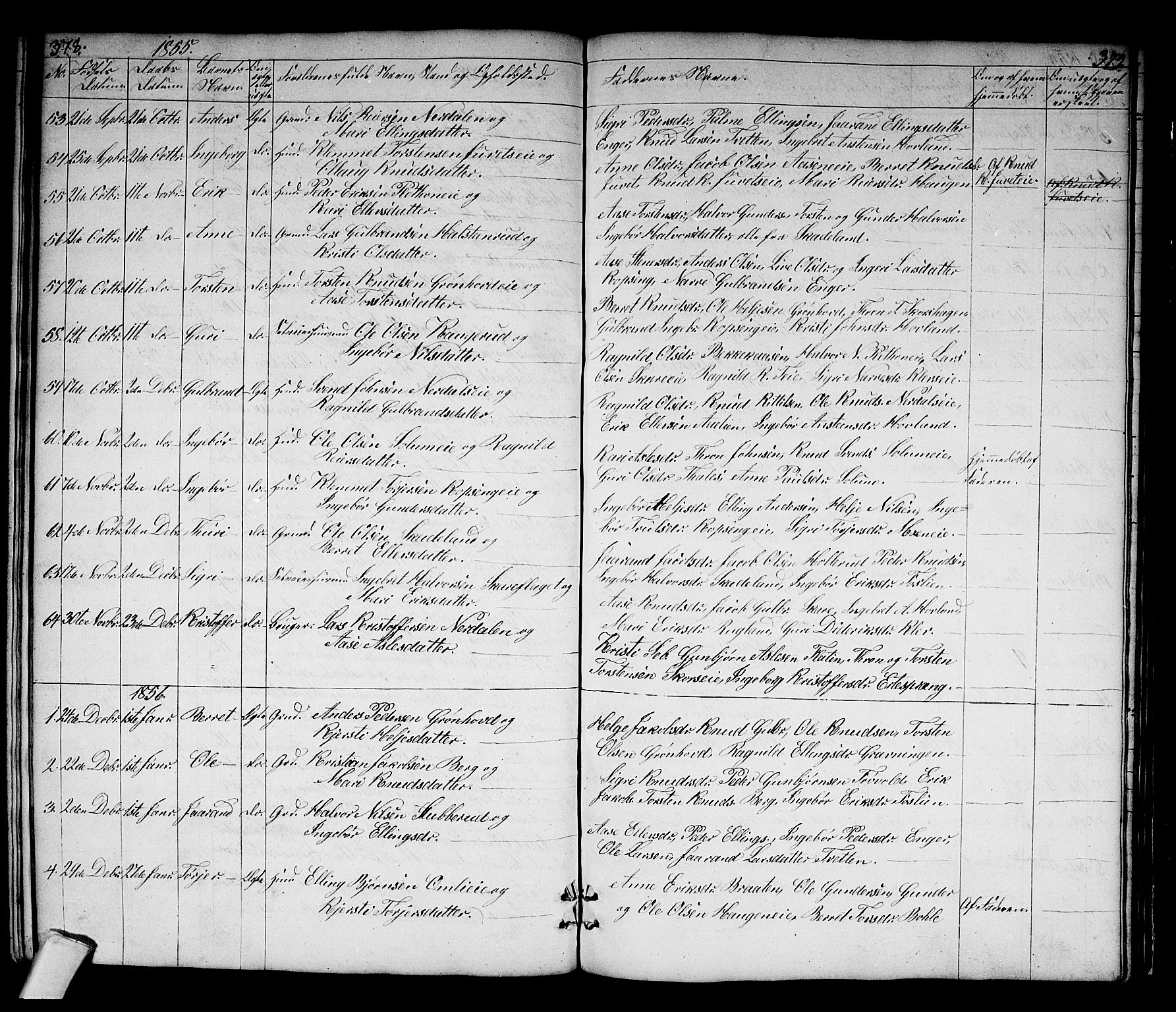 Sigdal kirkebøker, SAKO/A-245/G/Gb/L0001: Parish register (copy) no. II 1, 1841-1874, p. 378-379