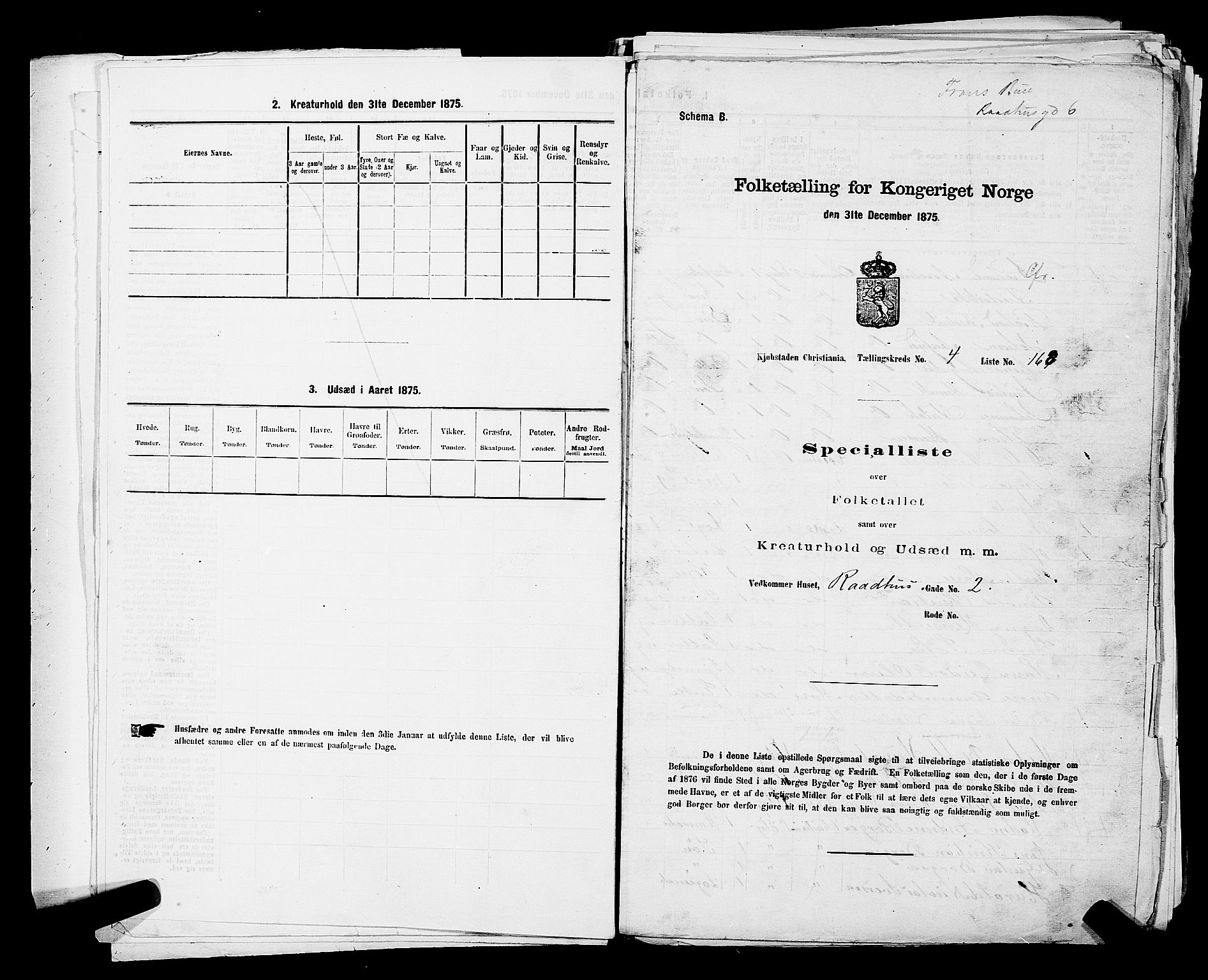 RA, 1875 census for 0301 Kristiania, 1875, p. 518