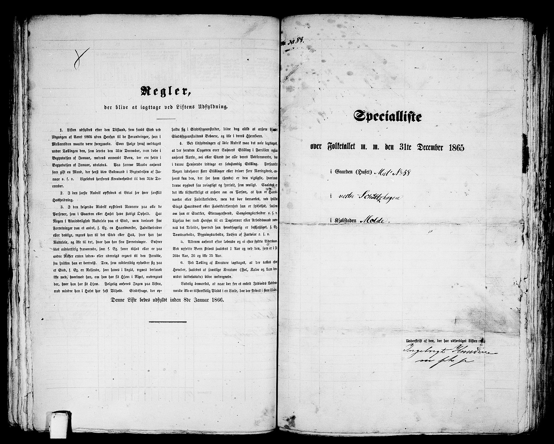 RA, 1865 census for Molde, 1865, p. 176