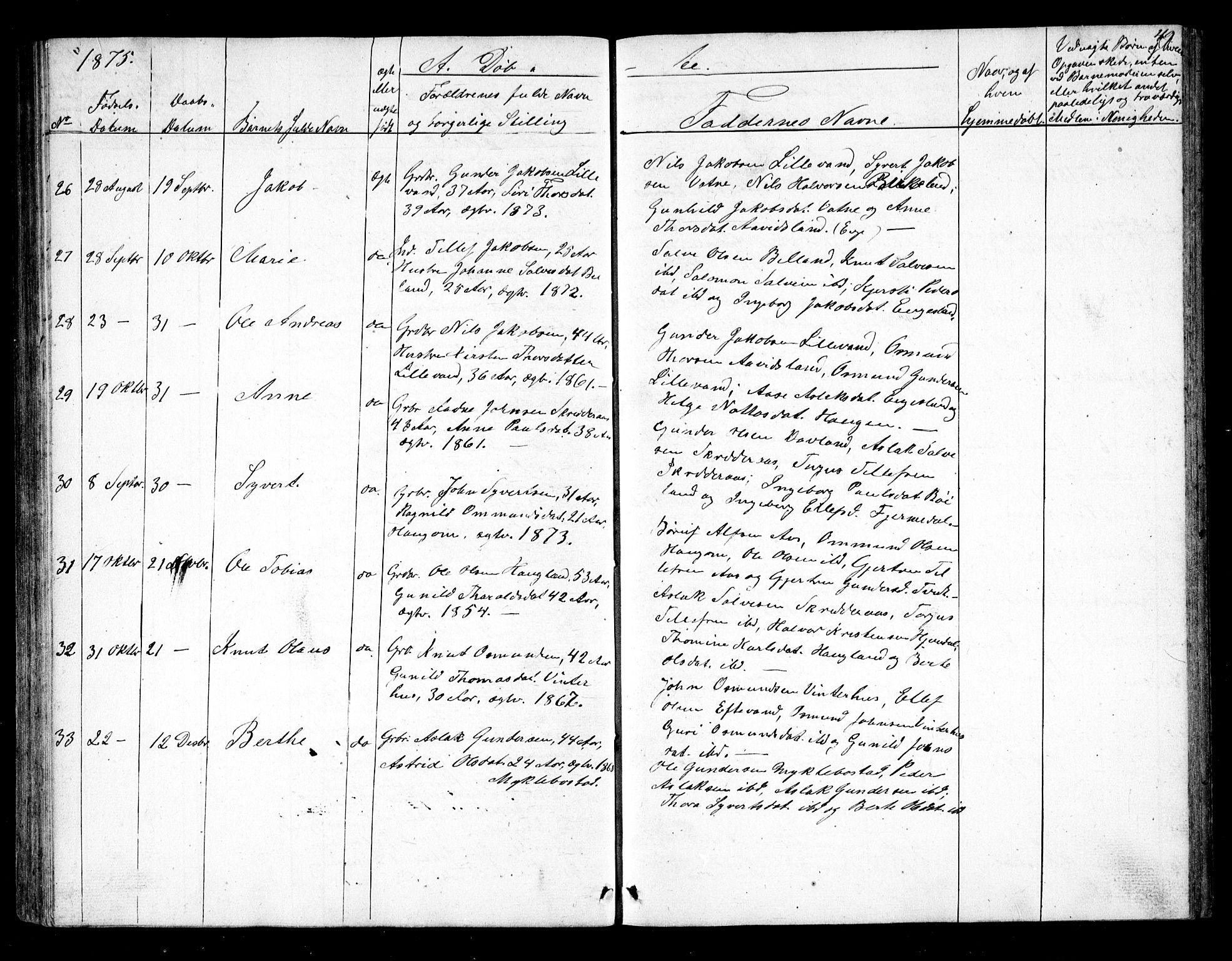 Herefoss sokneprestkontor, AV/SAK-1111-0019/F/Fb/Fbb/L0001: Parish register (copy) no. B 1, 1849-1879, p. 49