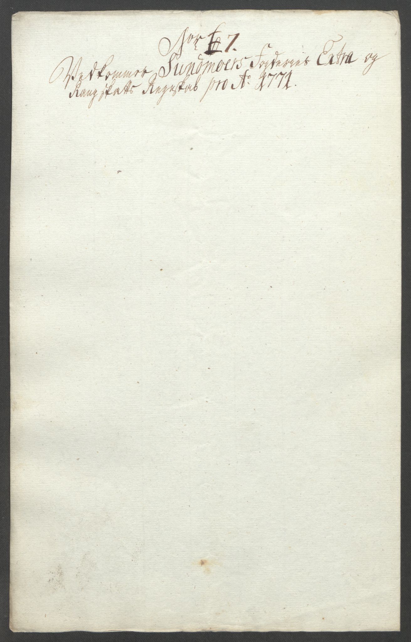 Rentekammeret inntil 1814, Reviderte regnskaper, Fogderegnskap, RA/EA-4092/R54/L3645: Ekstraskatten Sunnmøre, 1762-1772, p. 226