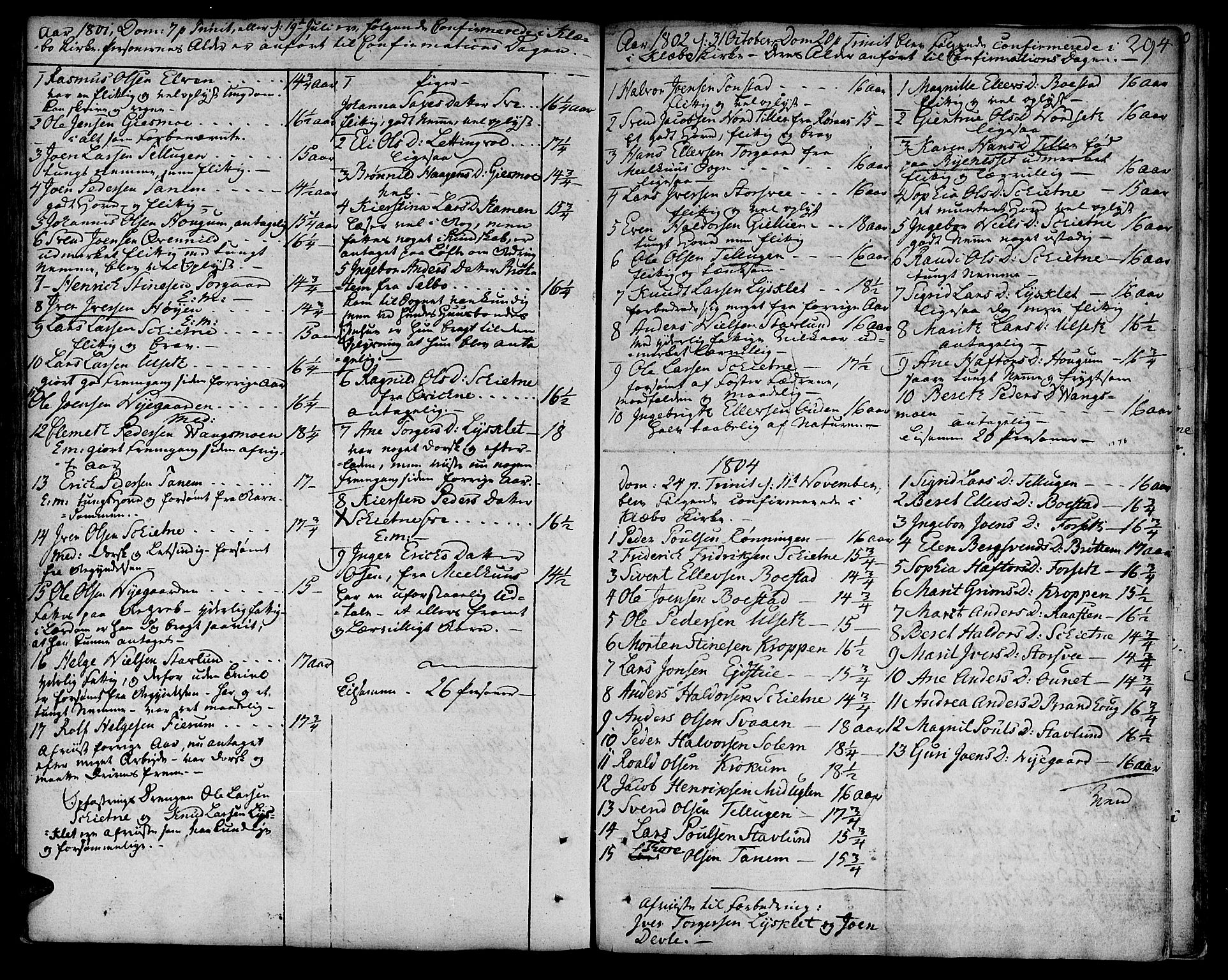 Ministerialprotokoller, klokkerbøker og fødselsregistre - Sør-Trøndelag, SAT/A-1456/618/L0438: Parish register (official) no. 618A03, 1783-1815, p. 294