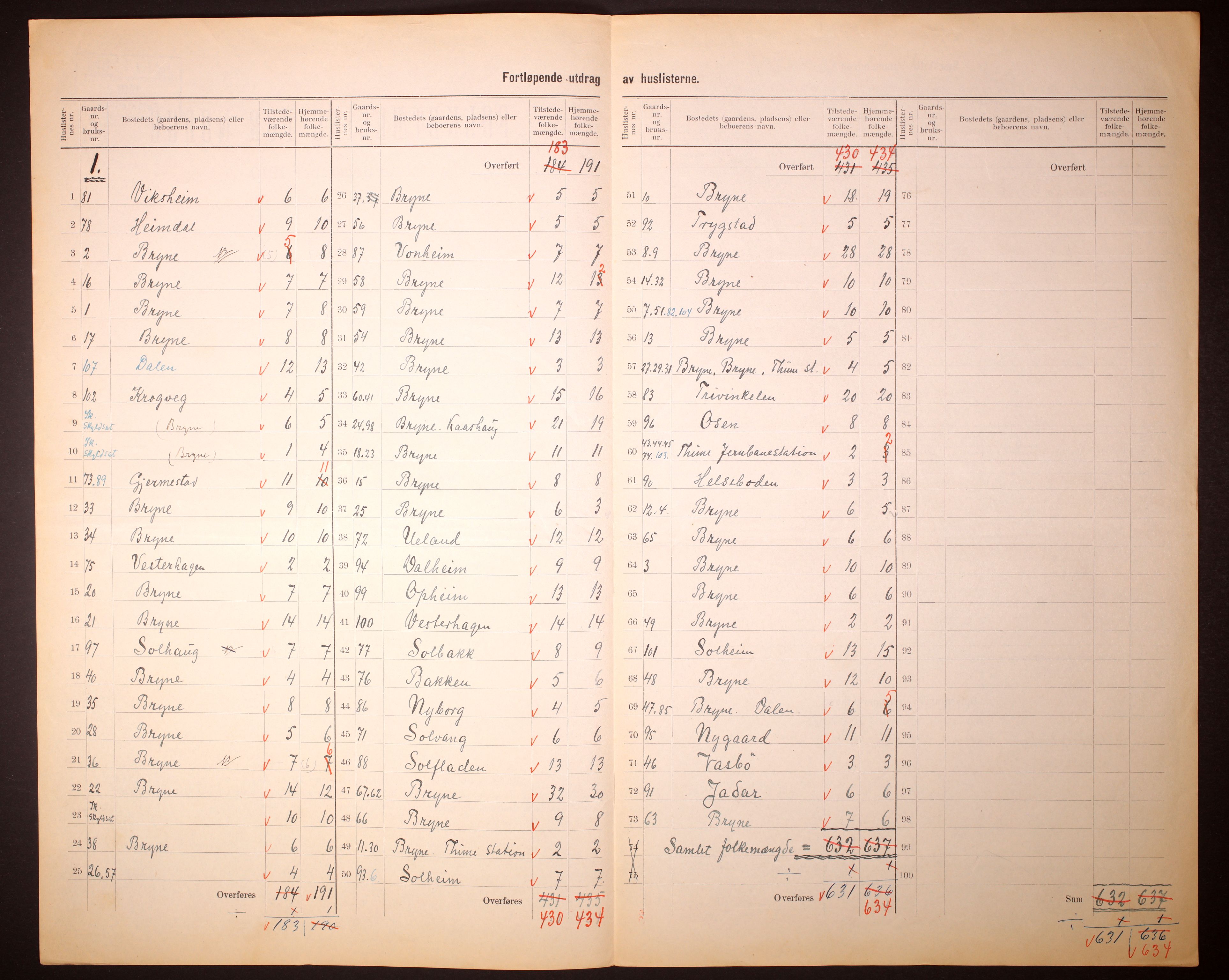 RA, 1910 census for Time, 1910, p. 5