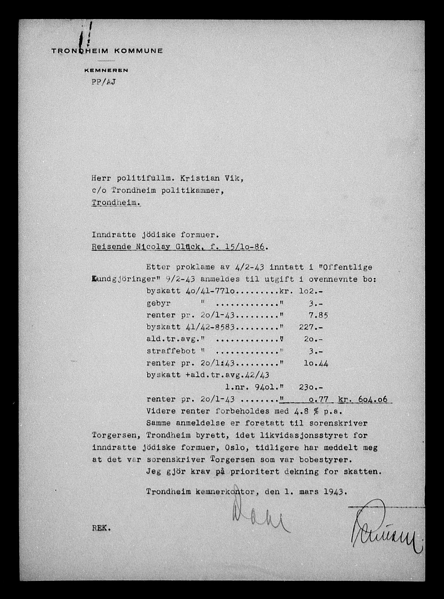 Justisdepartementet, Tilbakeføringskontoret for inndratte formuer, RA/S-1564/H/Hc/Hca/L0895: --, 1945-1947, p. 596