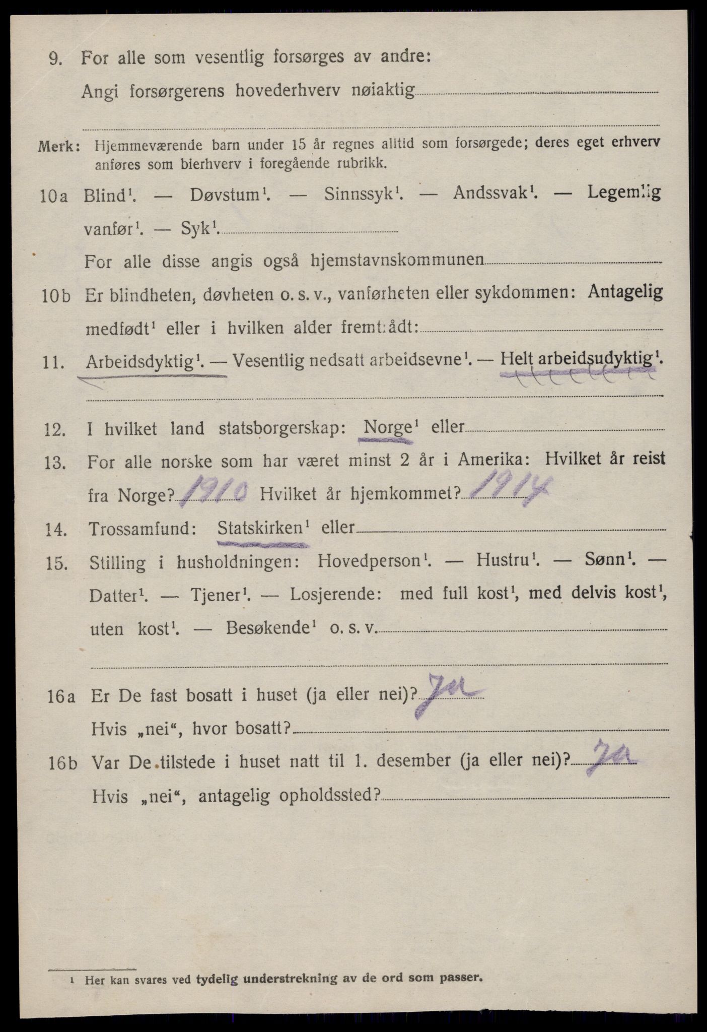 SAT, 1920 census for Borgund, 1920, p. 18093