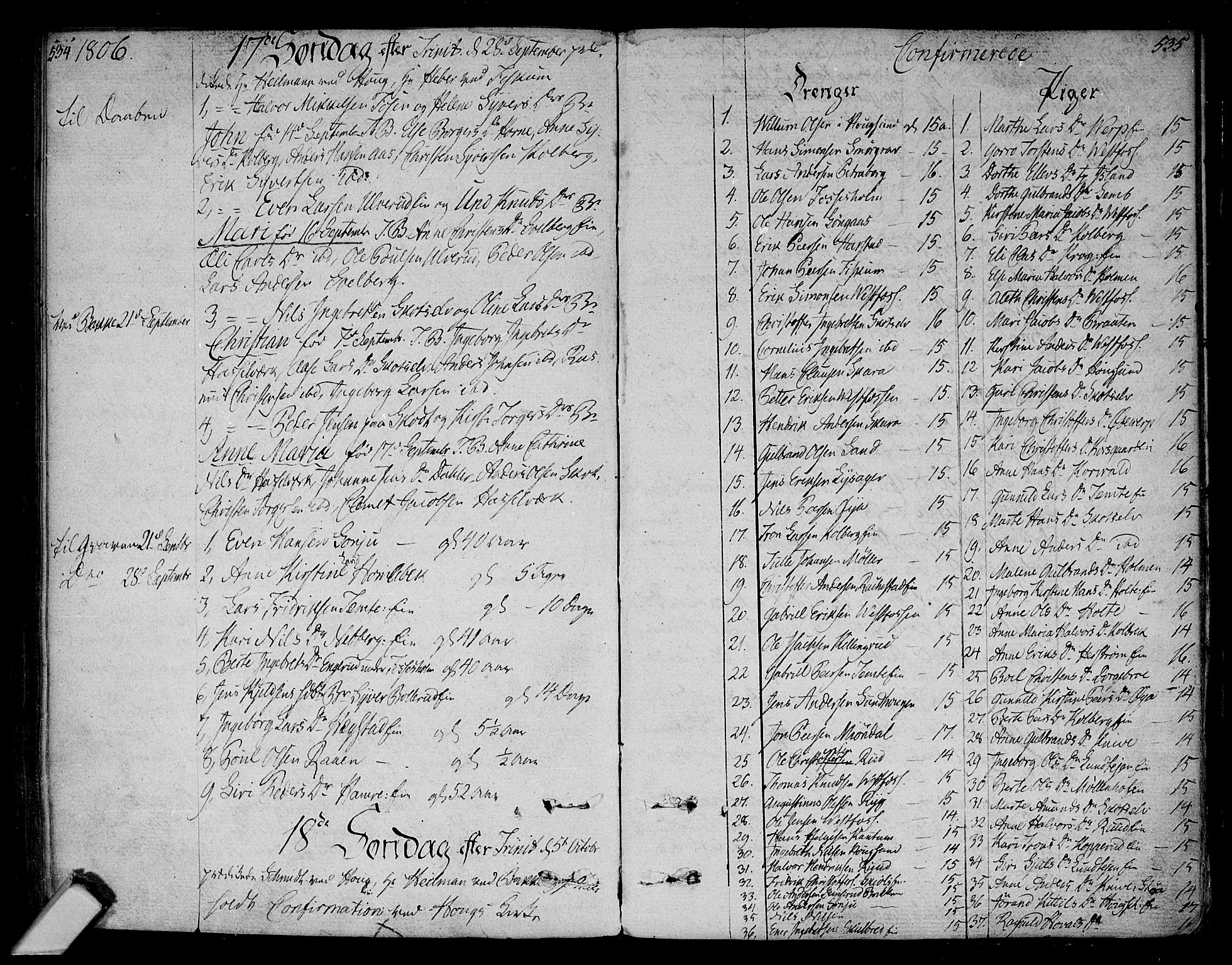 Eiker kirkebøker, SAKO/A-4/F/Fa/L0009: Parish register (official) no. I 9, 1789-1806, p. 534-535