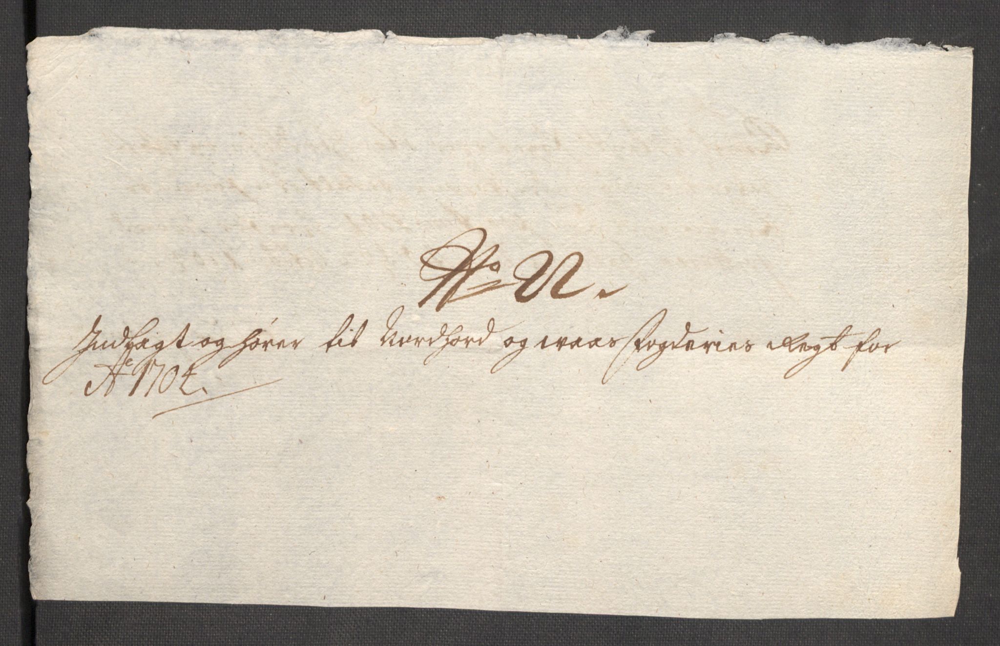 Rentekammeret inntil 1814, Reviderte regnskaper, Fogderegnskap, AV/RA-EA-4092/R51/L3187: Fogderegnskap Nordhordland og Voss, 1704-1705, p. 188