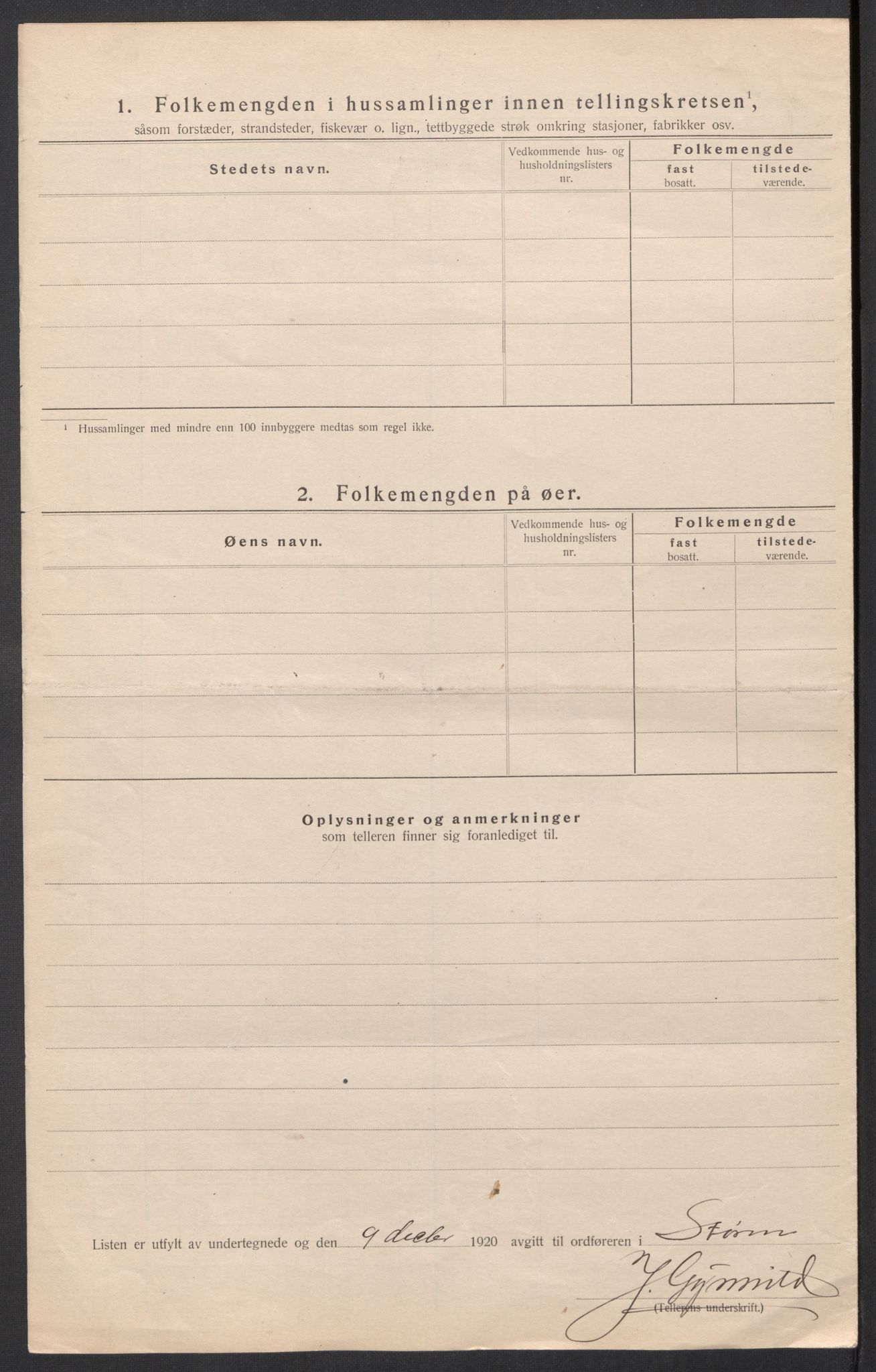 SAT, 1920 census for Støren, 1920, p. 19