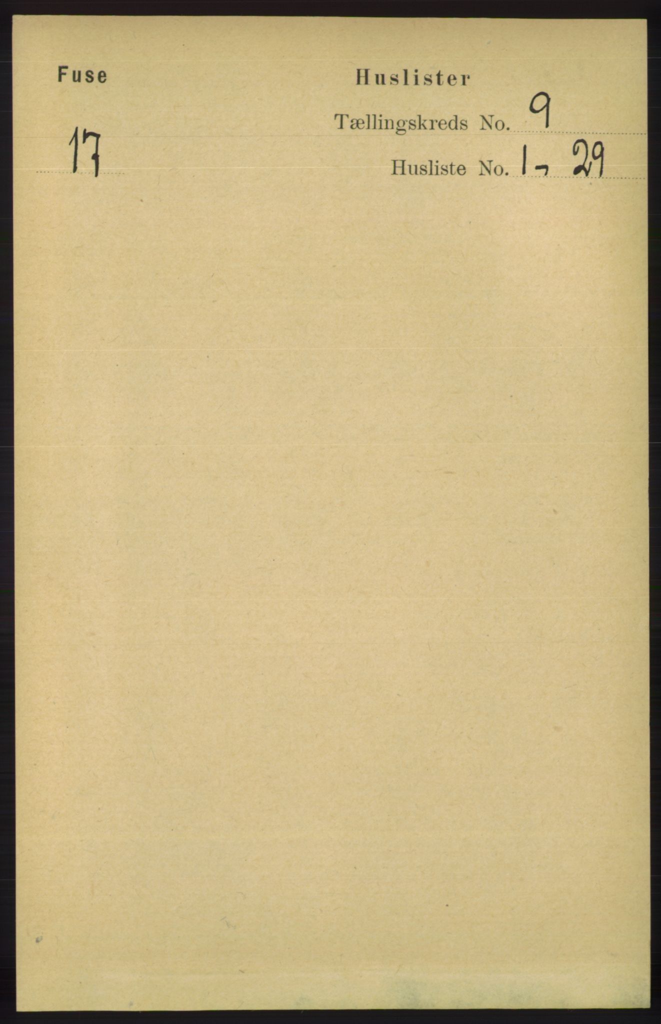 RA, 1891 census for 1241 Fusa, 1891, p. 1660
