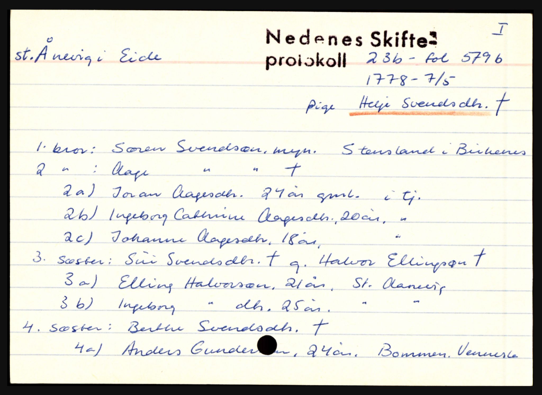 Nedenes sorenskriveri før 1824, AV/SAK-1221-0007/H, p. 35095