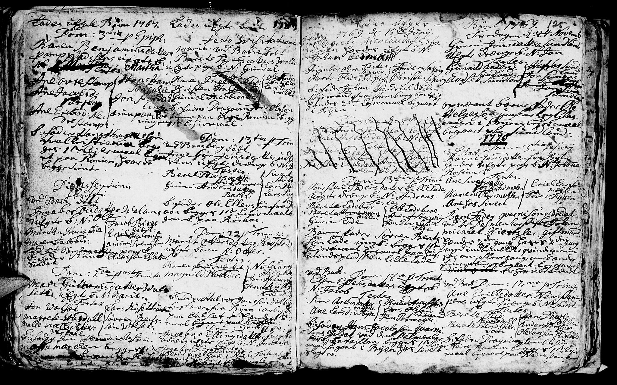 Ministerialprotokoller, klokkerbøker og fødselsregistre - Sør-Trøndelag, SAT/A-1456/606/L0305: Parish register (copy) no. 606C01, 1757-1819, p. 125