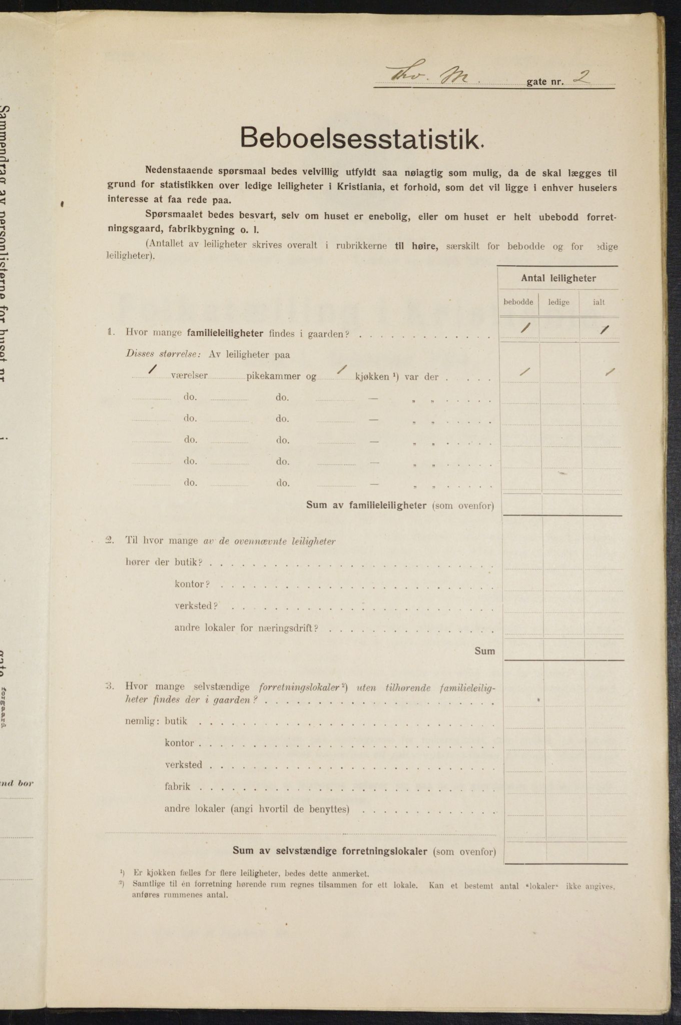 OBA, Municipal Census 1914 for Kristiania, 1914, p. 110428