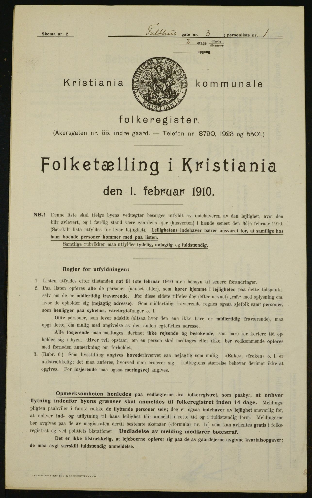 OBA, Municipal Census 1910 for Kristiania, 1910, p. 102168