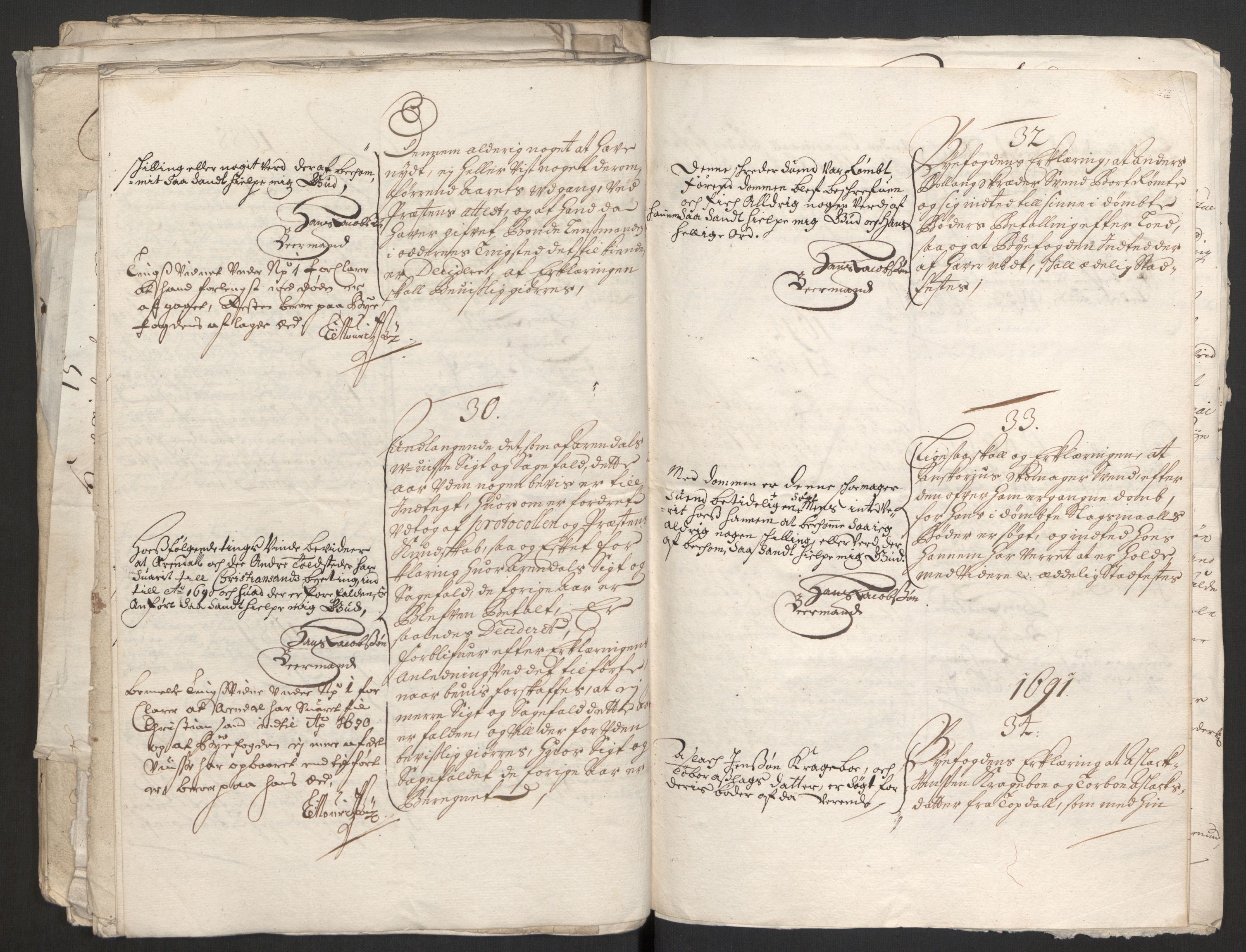 Rentekammeret inntil 1814, Reviderte regnskaper, Byregnskaper, AV/RA-EA-4066/R/Rm/L0285: [M18] Sikt og sakefall, 1681-1718, p. 394