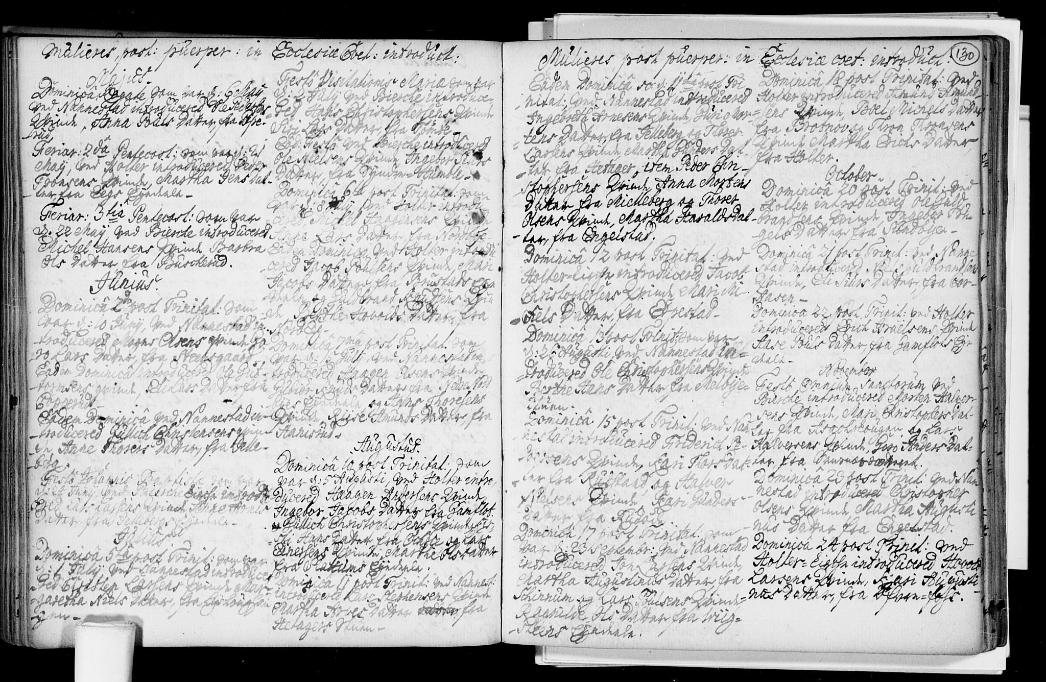 Nannestad prestekontor Kirkebøker, AV/SAO-A-10414a/F/Fa/L0005: Parish register (official) no. I 5, 1729-1738, p. 130