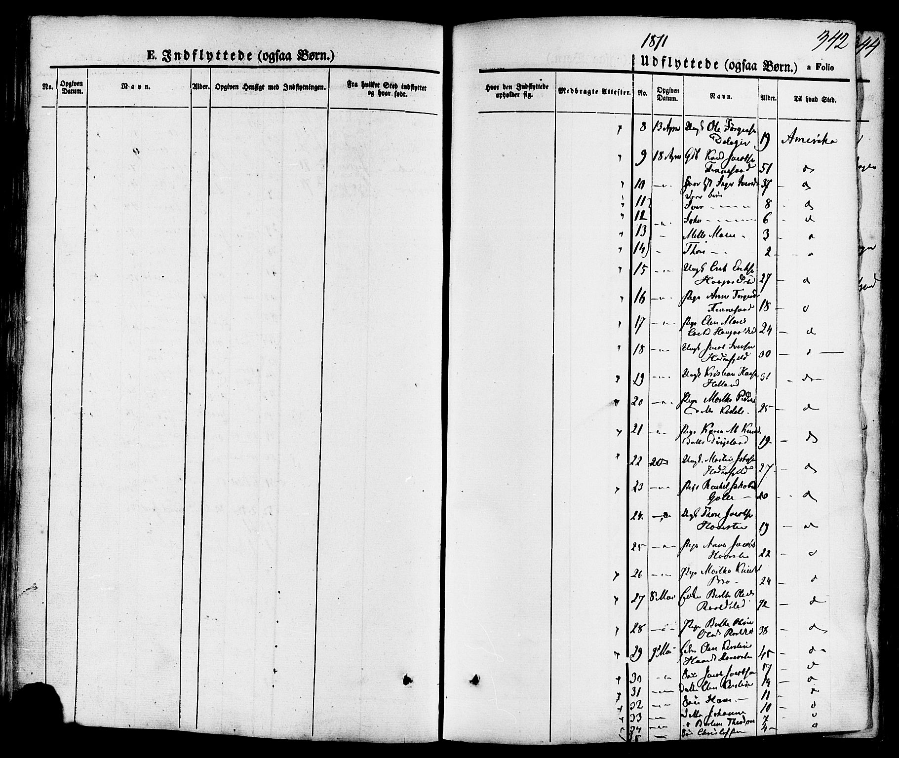 Rennesøy sokneprestkontor, SAST/A -101827/H/Ha/Haa/L0006: Parish register (official) no. A 6, 1860-1878, p. 342