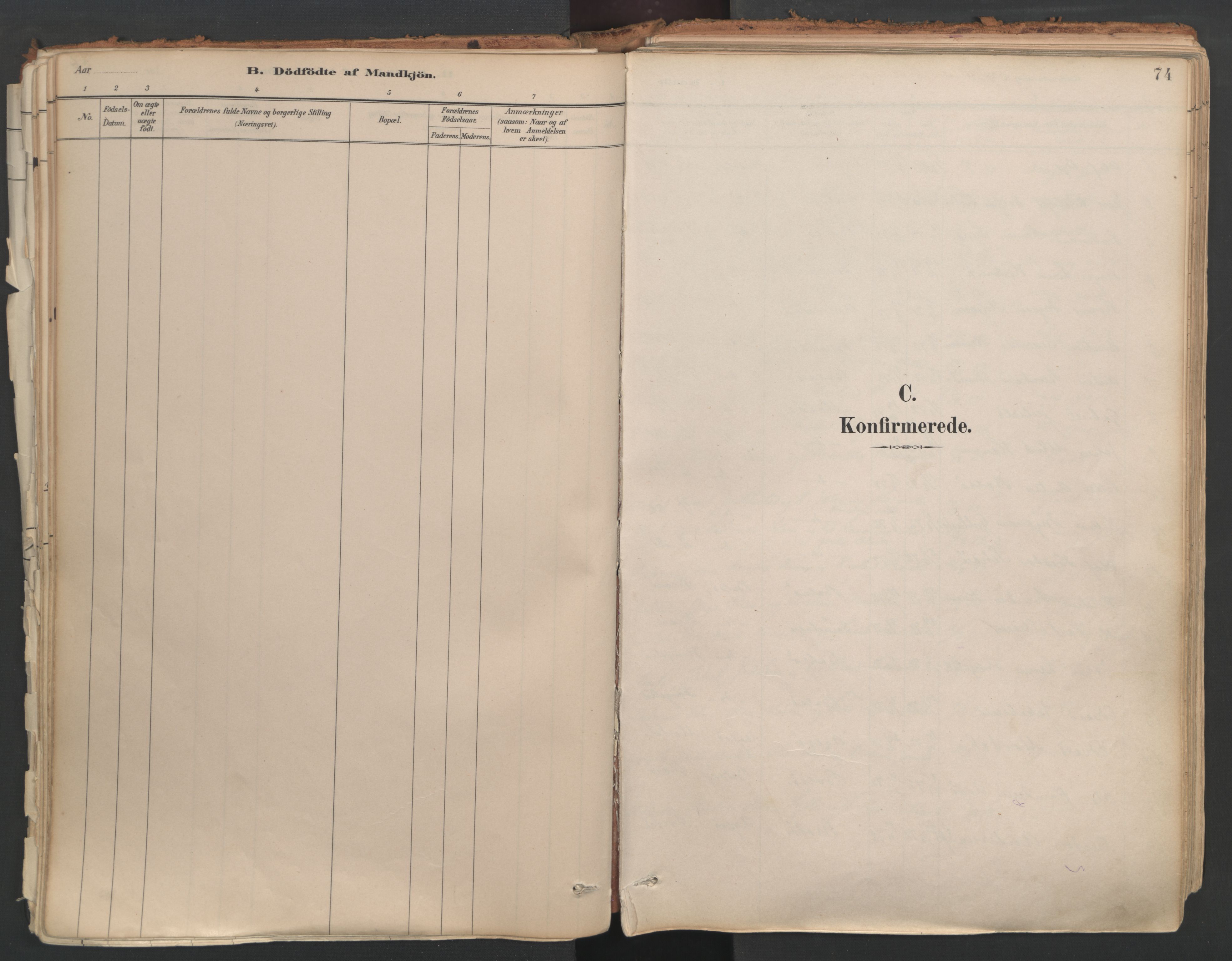 Ministerialprotokoller, klokkerbøker og fødselsregistre - Møre og Romsdal, SAT/A-1454/558/L0692: Parish register (official) no. 558A06, 1887-1971, p. 74