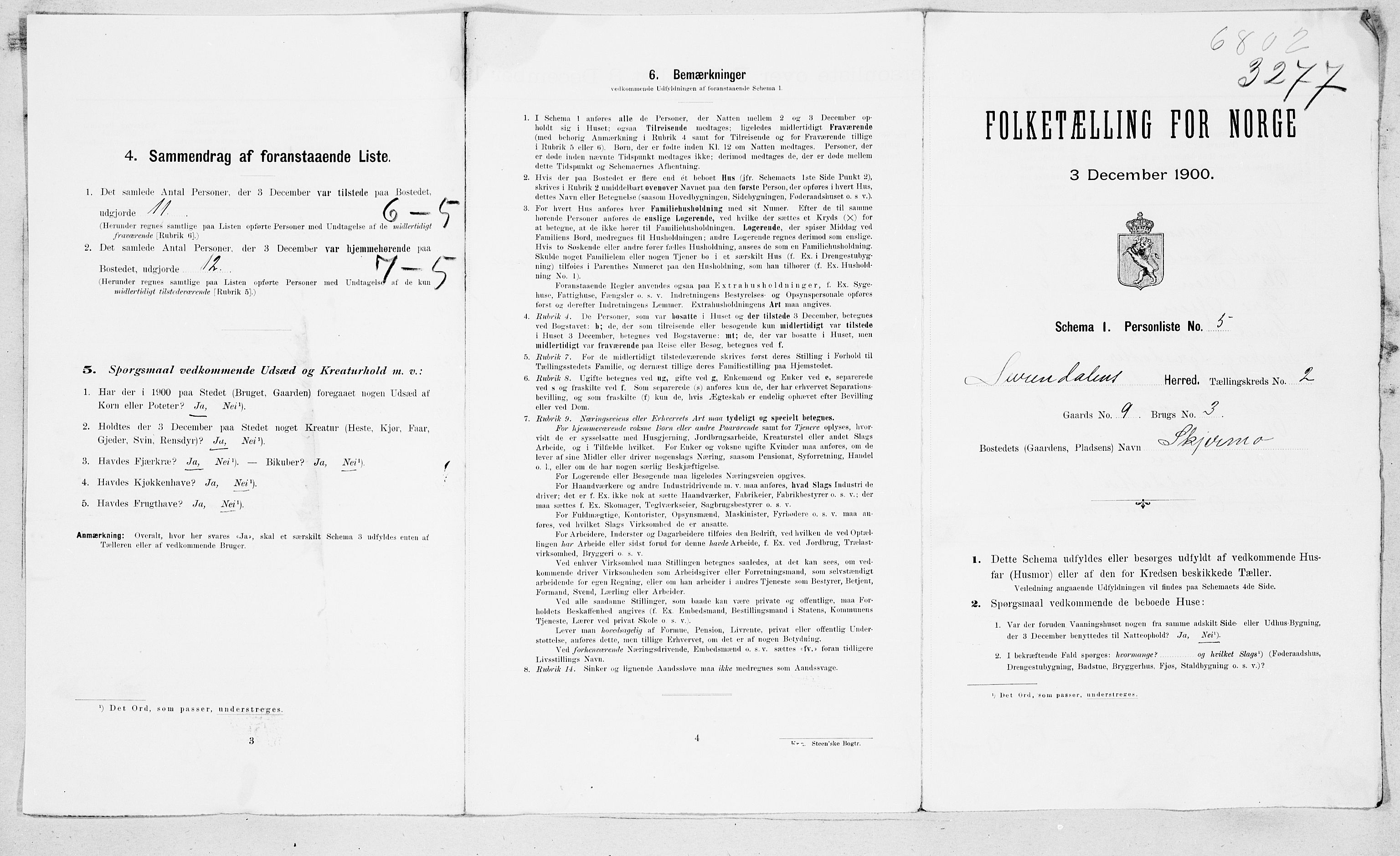 SAT, 1900 census for Surnadal, 1900, p. 34