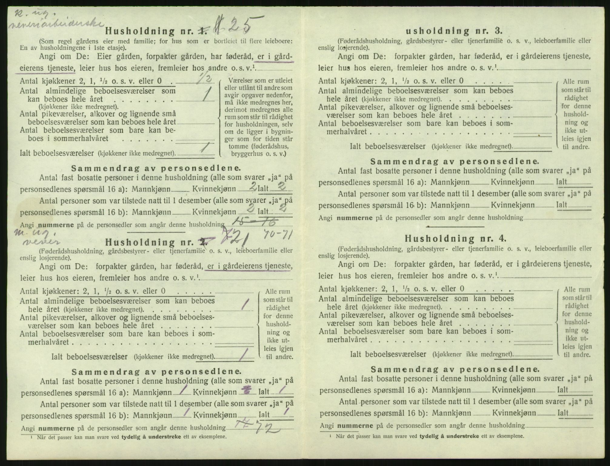 SAST, 1920 census for Avaldsnes, 1920, p. 1444