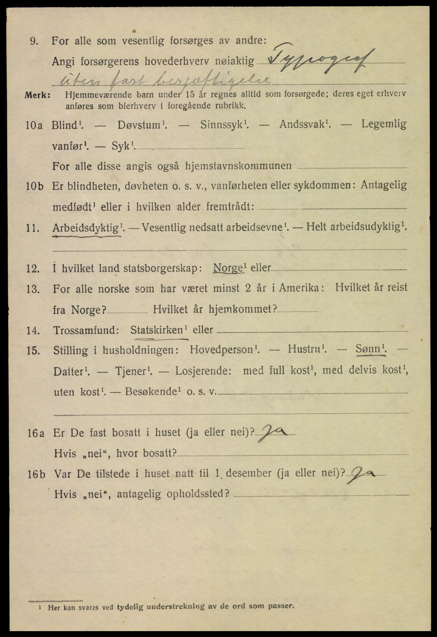 SAH, 1920 census for Hamar, 1920, p. 5142