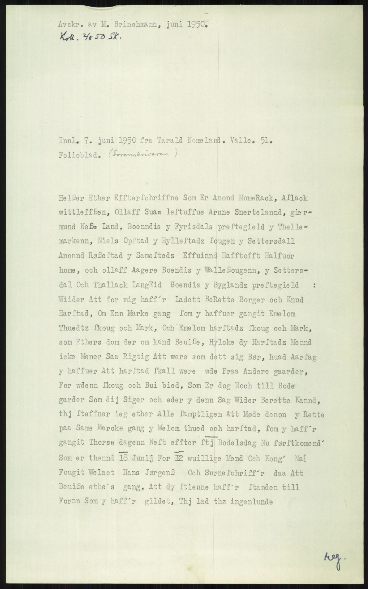 Samlinger til kildeutgivelse, Diplomavskriftsamlingen, AV/RA-EA-4053/H/Ha, p. 2903