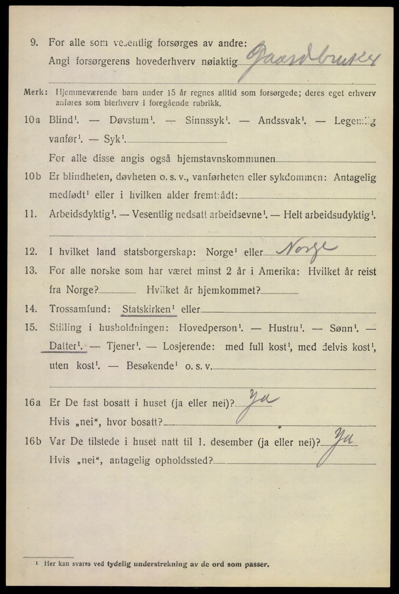 SAKO, 1920 census for Ytre Sandsvær, 1920, p. 4667