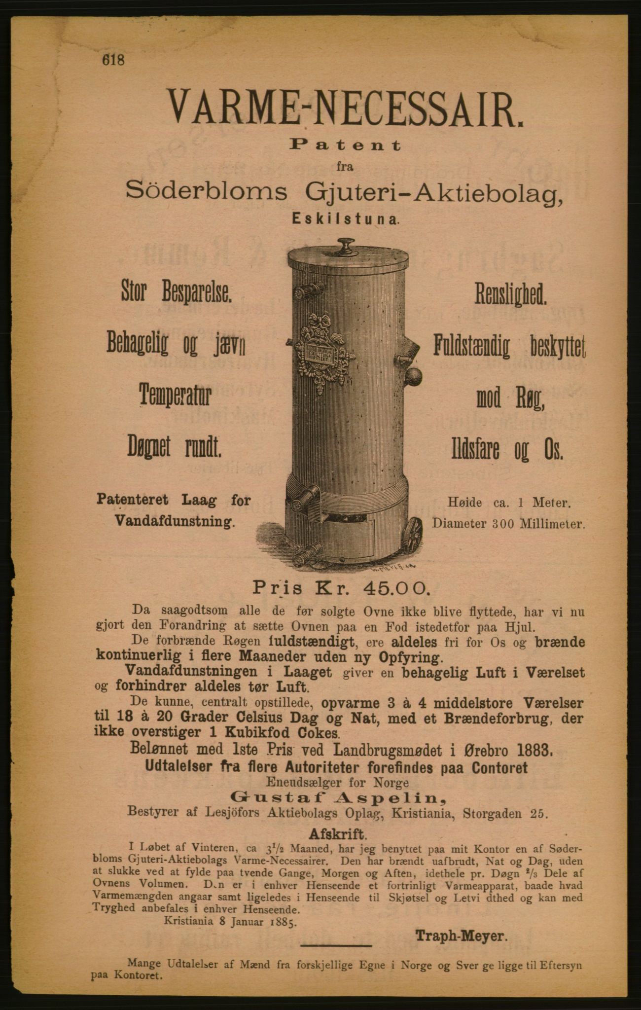 Kristiania/Oslo adressebok, PUBL/-, 1886, p. 618