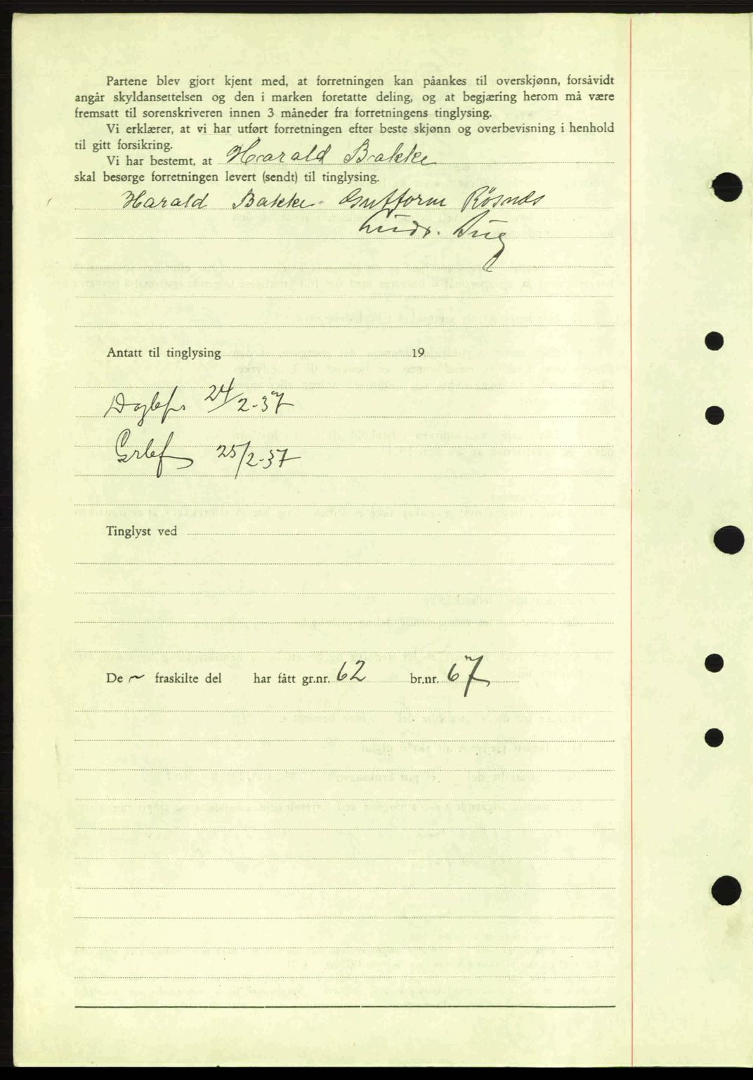 Idd og Marker sorenskriveri, AV/SAO-A-10283/G/Gb/Gbb/L0001: Mortgage book no. A1, 1936-1937, Diary no: : 204/1937