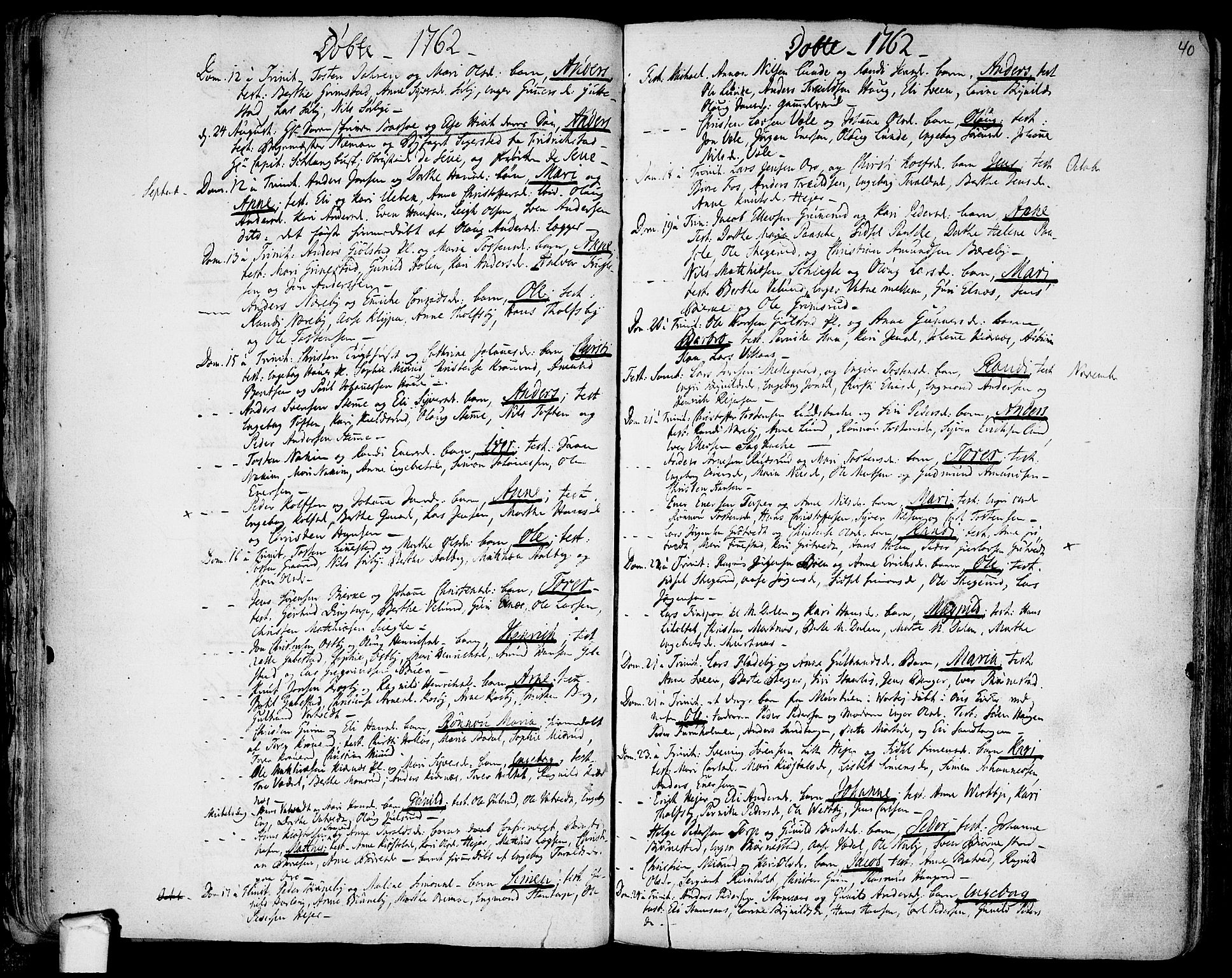 Rakkestad prestekontor Kirkebøker, AV/SAO-A-2008/F/Fa/L0003: Parish register (official) no. I 3, 1752-1777, p. 40