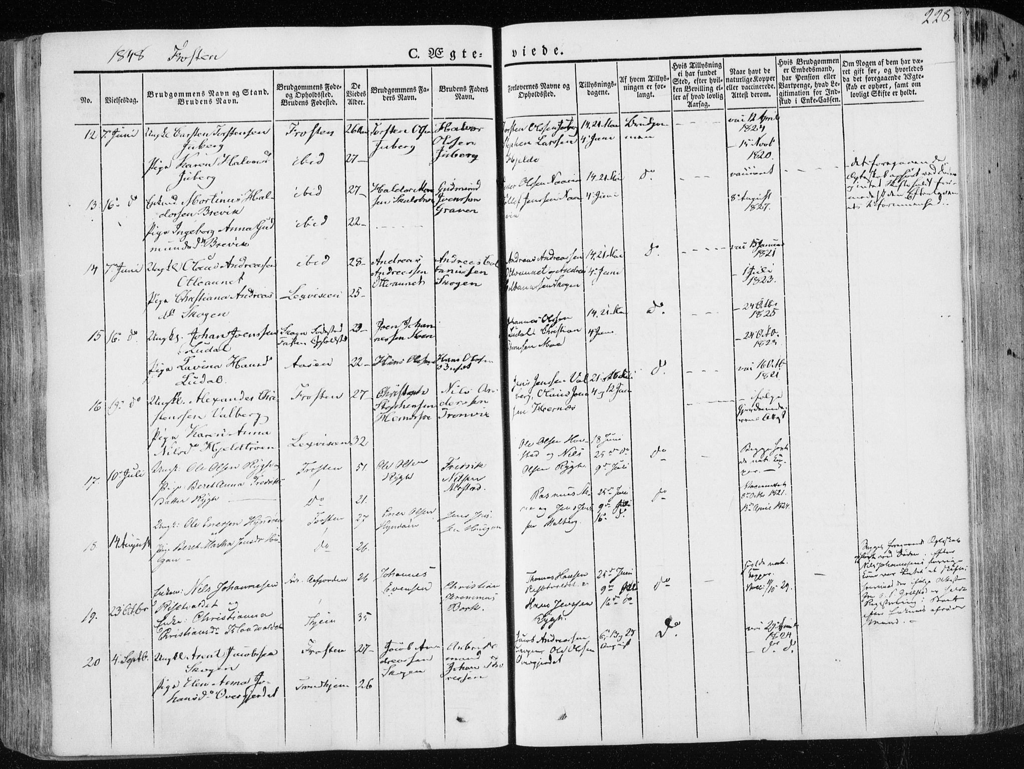 Ministerialprotokoller, klokkerbøker og fødselsregistre - Nord-Trøndelag, SAT/A-1458/713/L0115: Parish register (official) no. 713A06, 1838-1851, p. 228