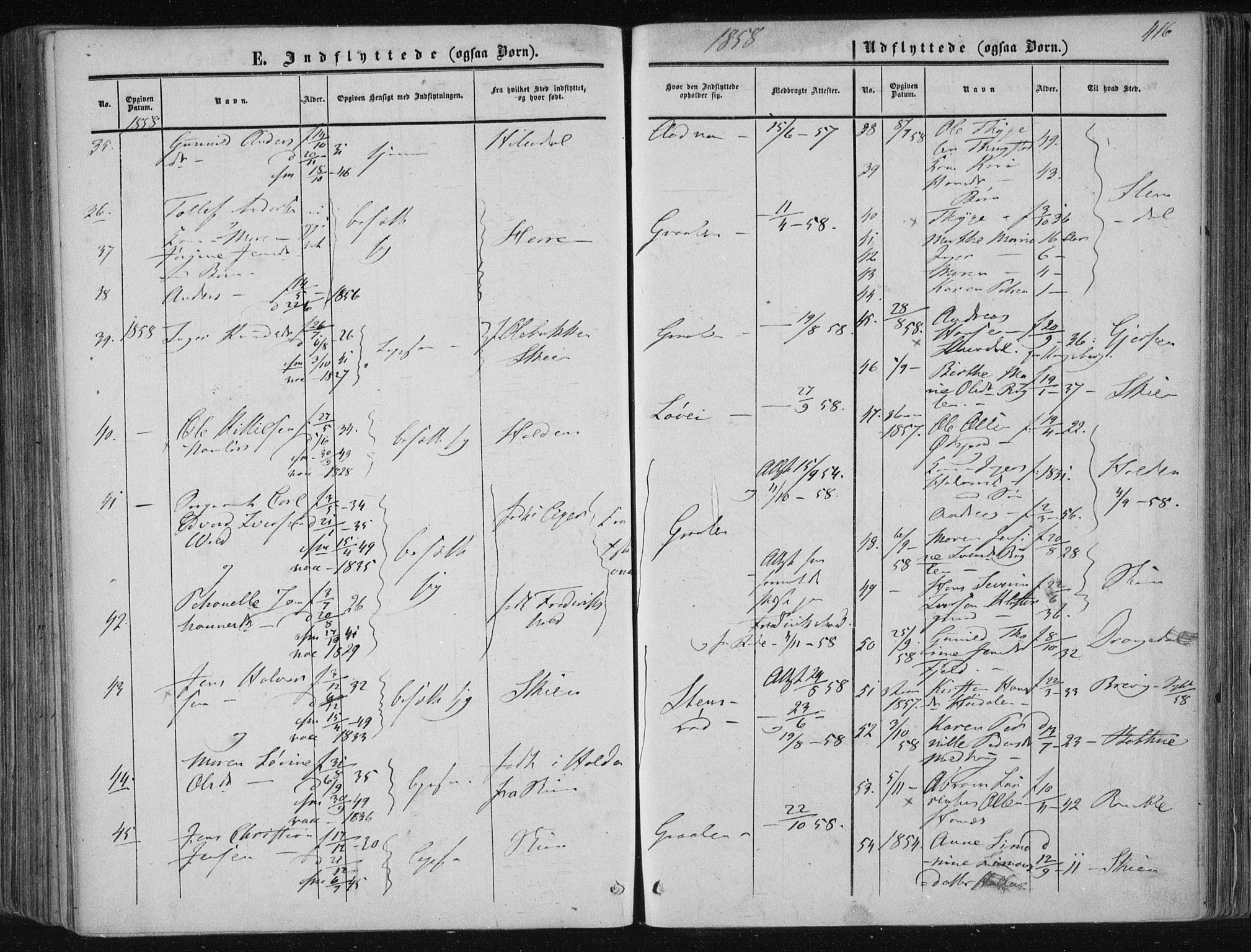 Solum kirkebøker, AV/SAKO-A-306/F/Fa/L0007: Parish register (official) no. I 7, 1856-1864, p. 416