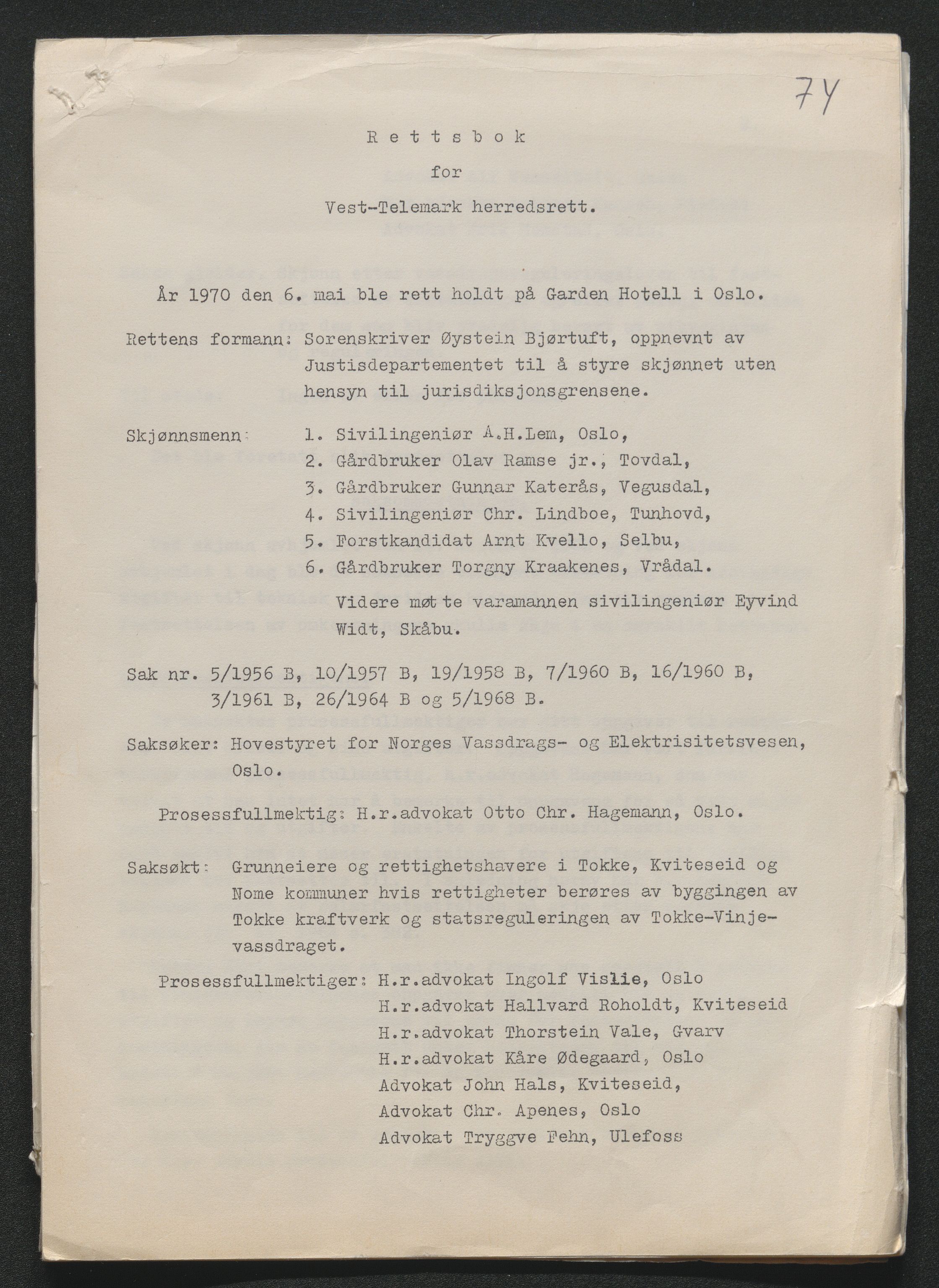 Vest-Telemark sorenskriveri, SAKO/A-134/F/Fo/Foc/L0002: Tokke og Vinjevassdraget rettsbøker, 1964-1973, p. 559