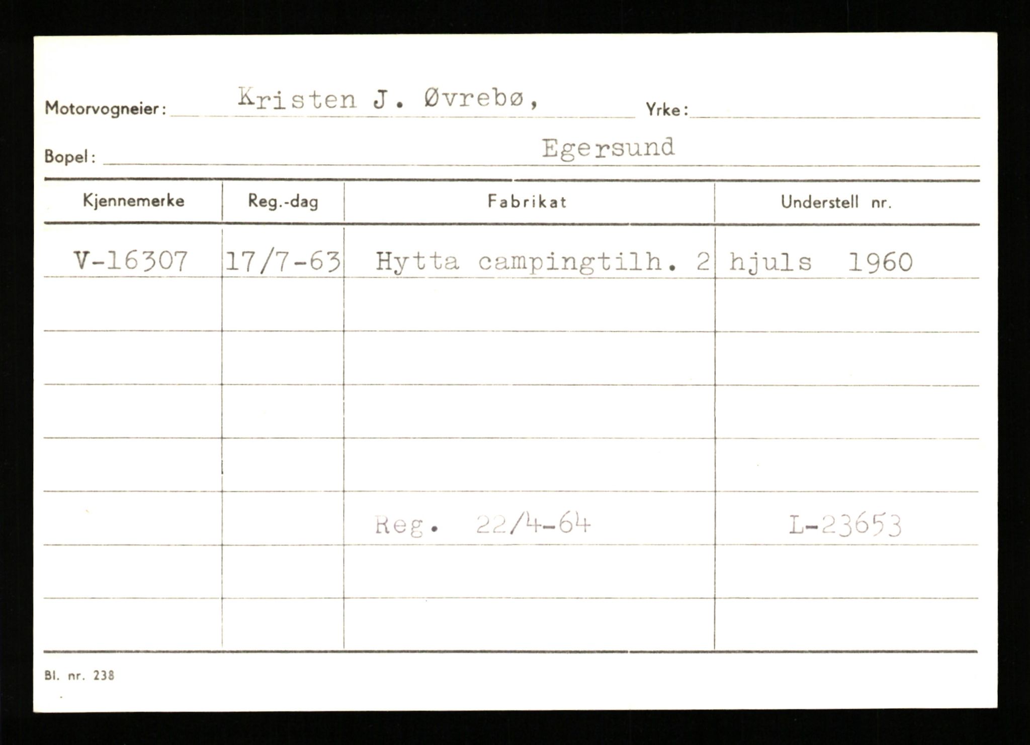 Stavanger trafikkstasjon, AV/SAST-A-101942/0/G/L0004: Registreringsnummer: 15497 - 22957, 1930-1971, p. 423