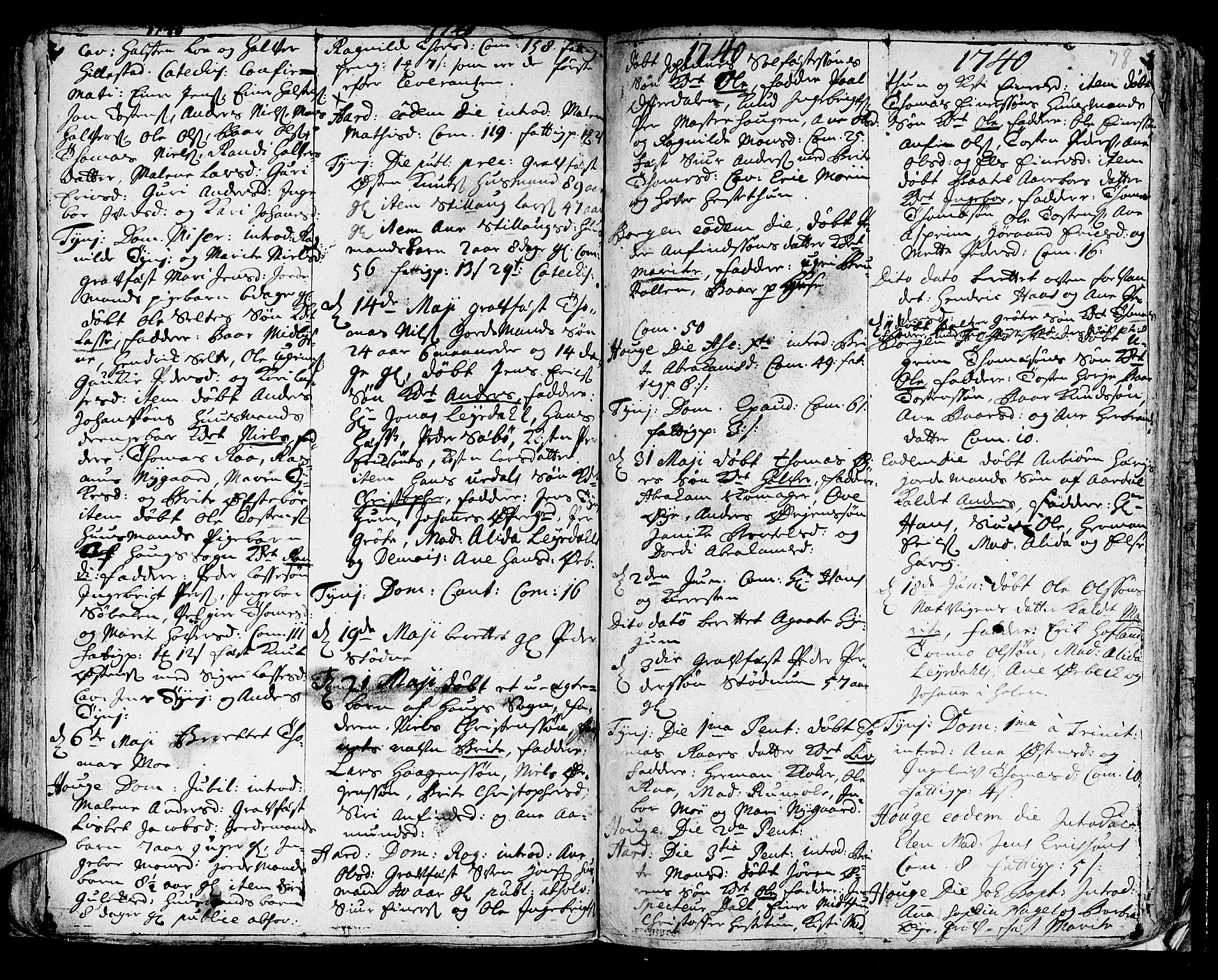Lærdal sokneprestembete, SAB/A-81201: Parish register (official) no. A 1, 1711-1752, p. 78