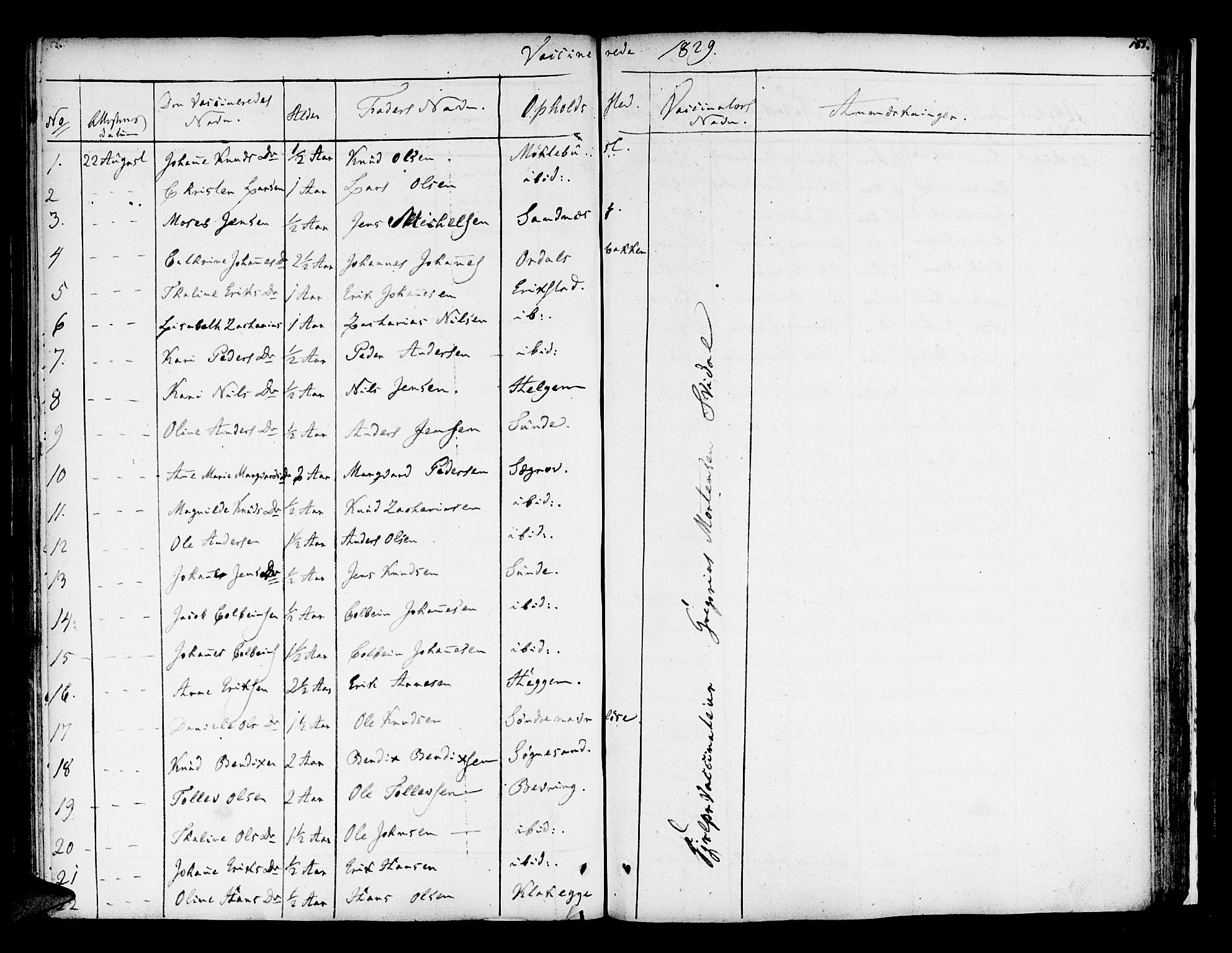 Jølster sokneprestembete, SAB/A-80701/H/Haa/Haaa/L0008: Parish register (official) no. A 8, 1821-1833, p. 183