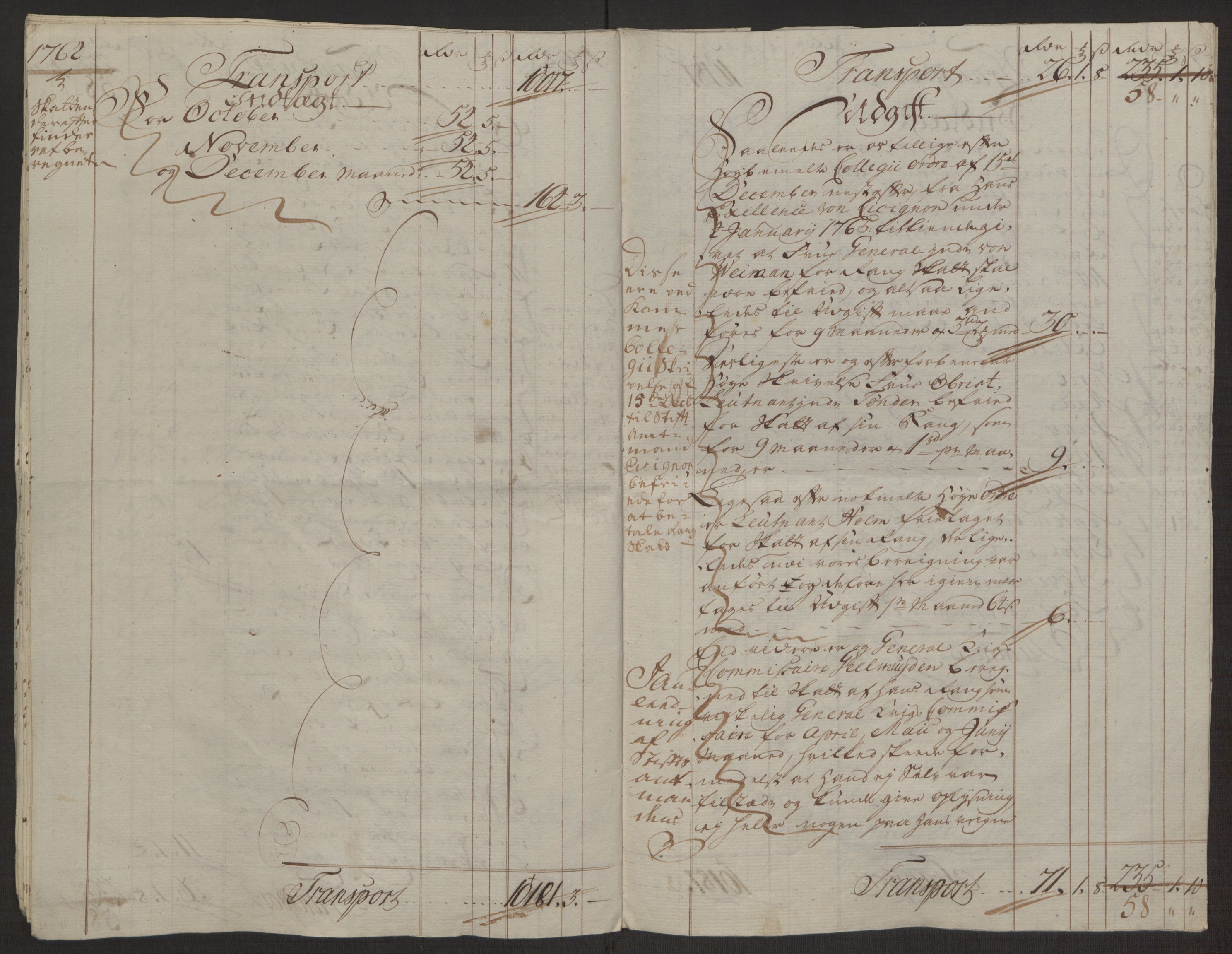 Rentekammeret inntil 1814, Reviderte regnskaper, Byregnskaper, AV/RA-EA-4066/R/Rp/L0367/0001: [P21] Kontribusjonsregnskap / Ekstraskatt, 1764, p. 20