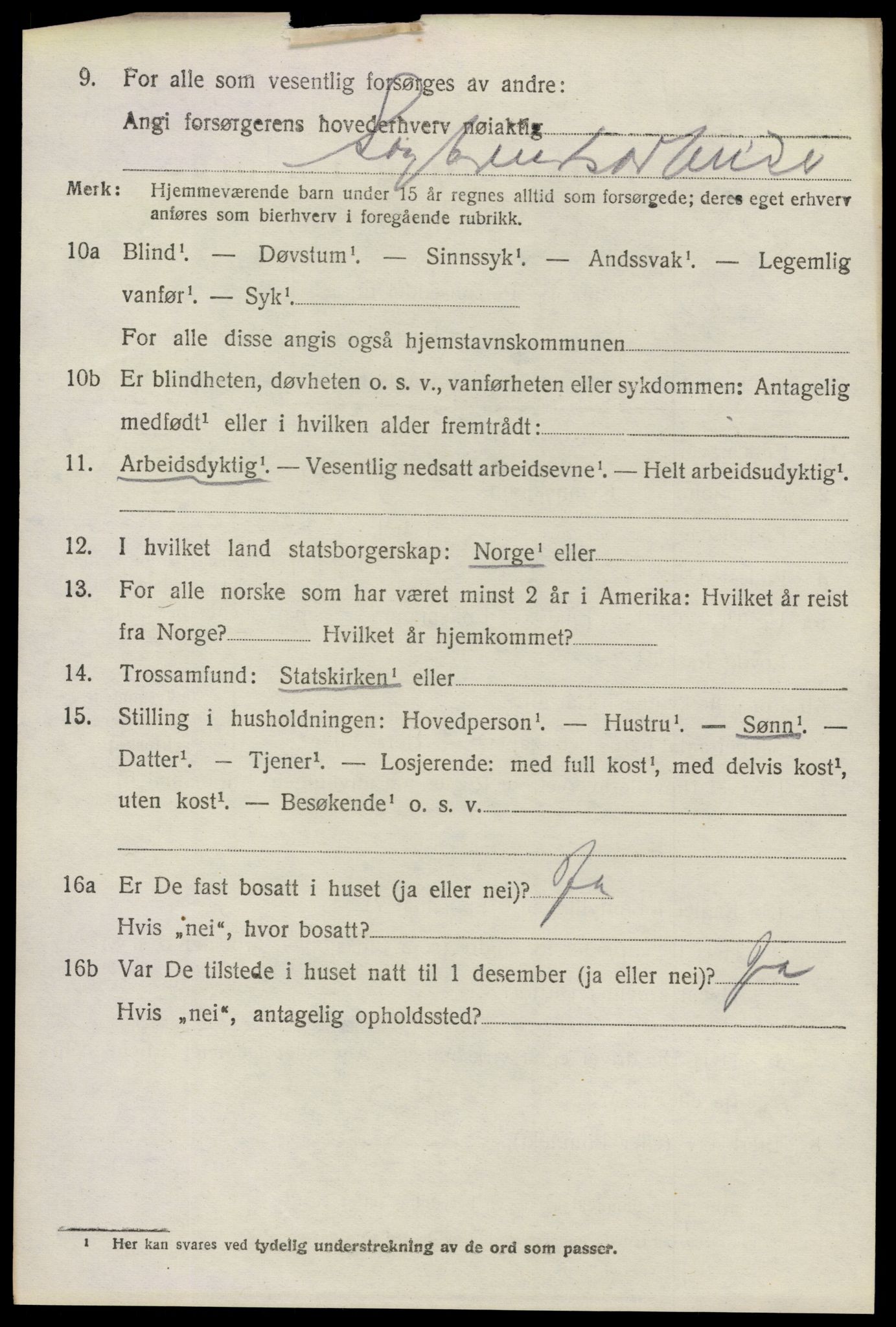 SAO, 1920 census for Glemmen, 1920, p. 5176