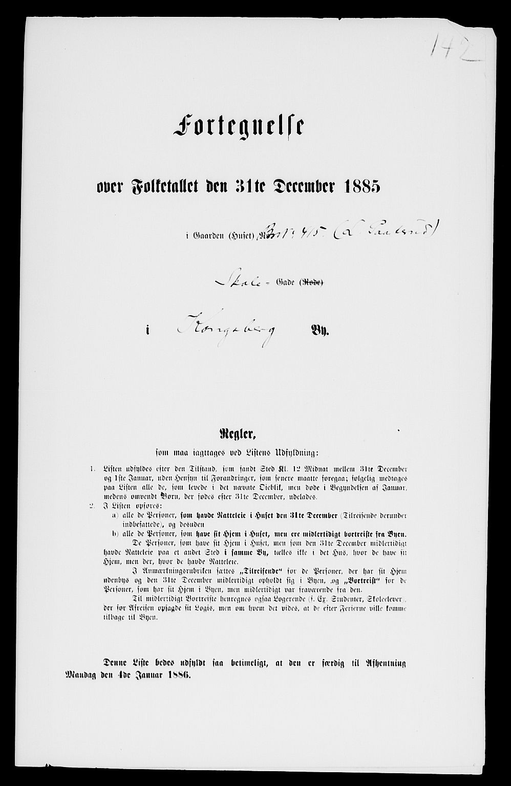 SAKO, 1885 census for 0604 Kongsberg, 1885, p. 964