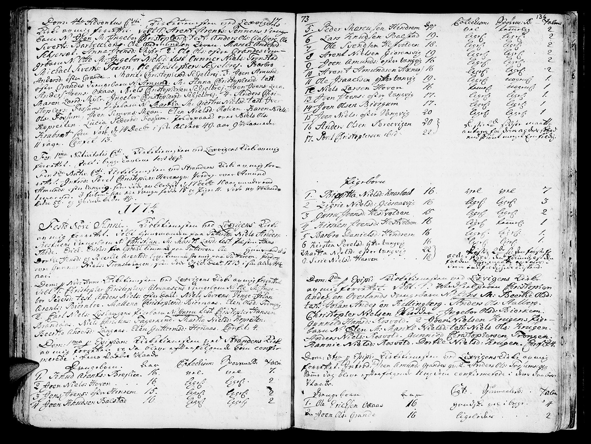Ministerialprotokoller, klokkerbøker og fødselsregistre - Nord-Trøndelag, AV/SAT-A-1458/701/L0003: Parish register (official) no. 701A03, 1751-1783, p. 136