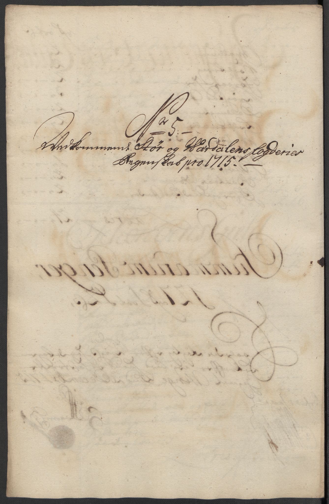 Rentekammeret inntil 1814, Reviderte regnskaper, Fogderegnskap, AV/RA-EA-4092/R62/L4205: Fogderegnskap Stjørdal og Verdal, 1715, p. 114